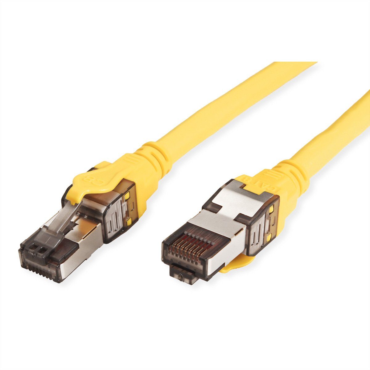 ROLINE S/FTP-(PiMF) Patchkabel Cat.8 (Class I) LAN-Kabel, RJ-45 Männlich (Stecker), RJ-45 Männlich (Stecker) (100.0 cm), LSOH, PoE, Litzendraht