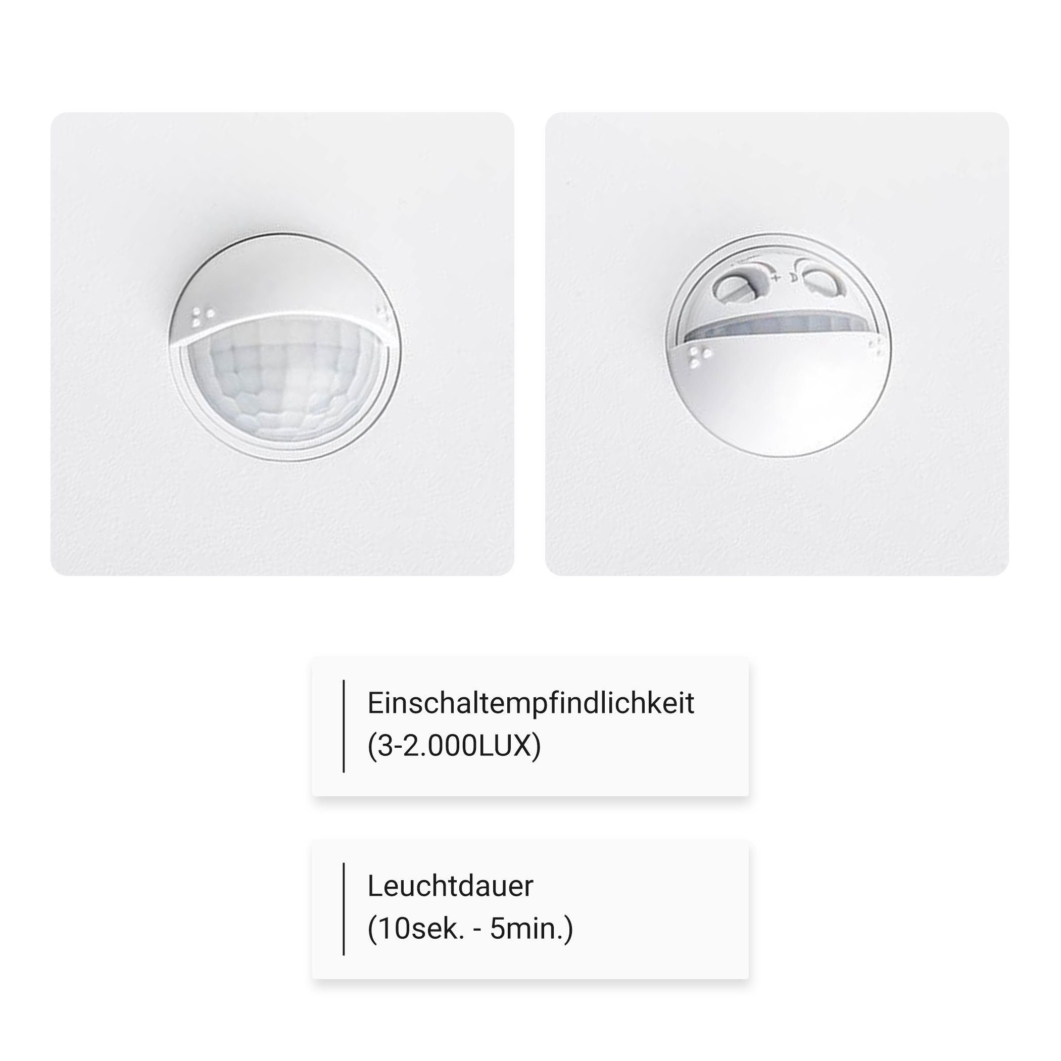 SEBSON Außen-Wandleuchte LED Außenleuchte Bewegungsmelder 9m/140° IP65, 15W 900lm kaltweiß, Kaltweiß, Bewegungsmelder programmierbar