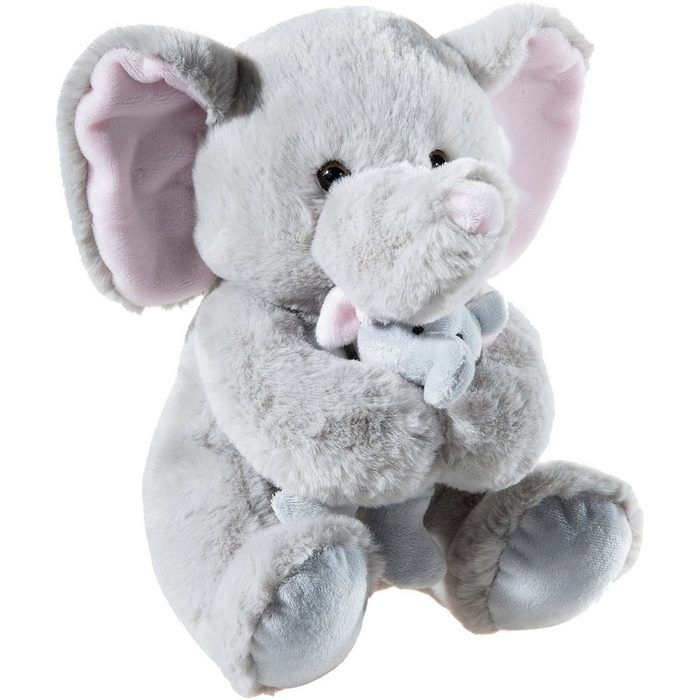 Heunec® Kuscheltier Misanimo Elefant mit Baby 25 cm