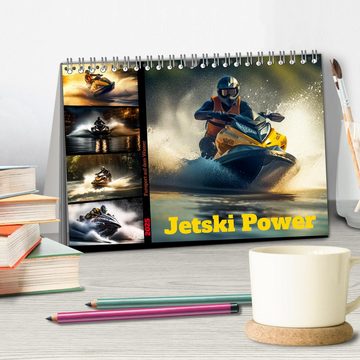 CALVENDO Wandkalender Jetski Power (Tischkalender 2025 DIN A5 quer), CALVENDO Monatskalender