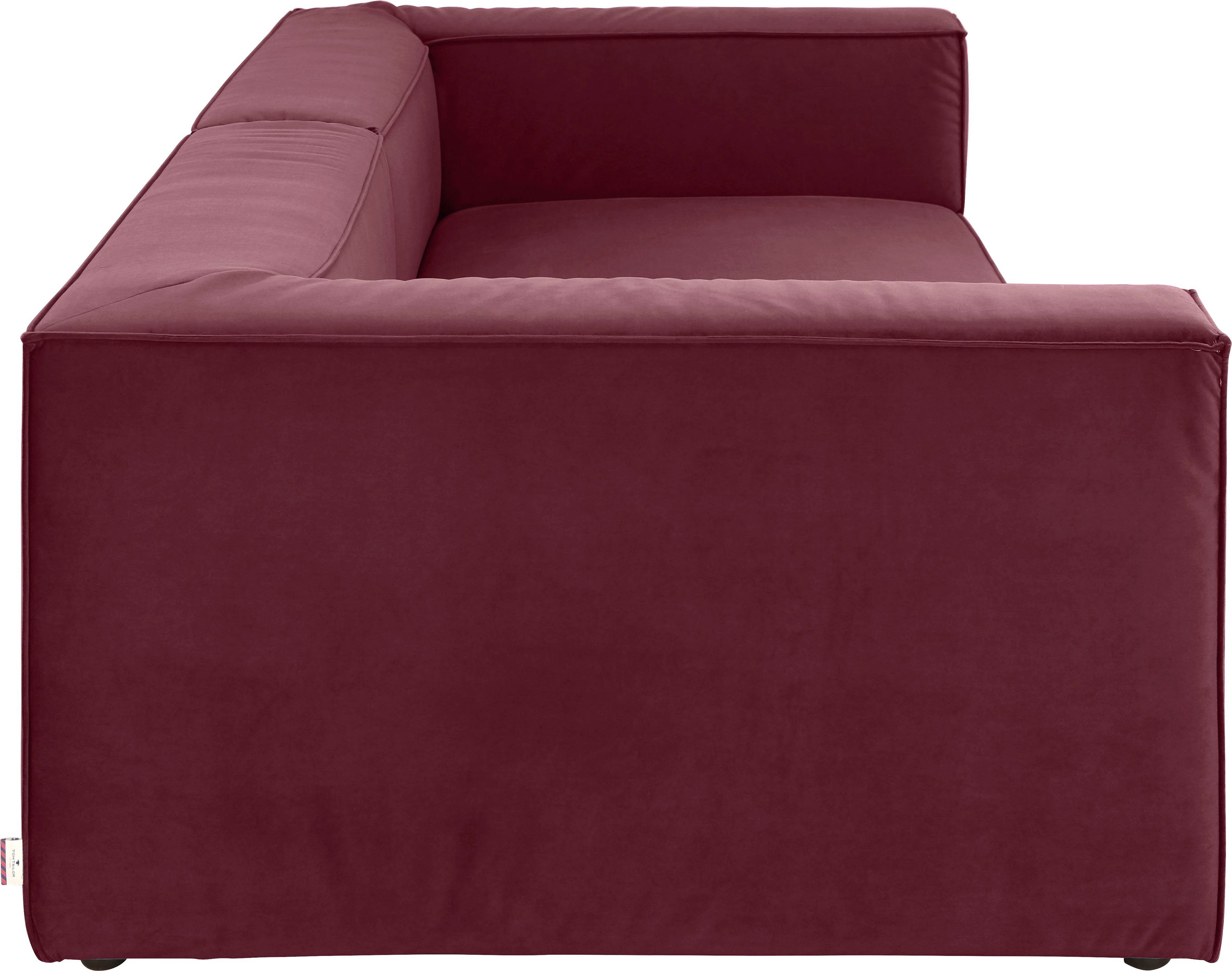 Sitztiefenverstellung, Big-Sofa 2 Tiefe Breiten, 129 wahlweise mit CUBE, in TAILOR TOM HOME BIG cm
