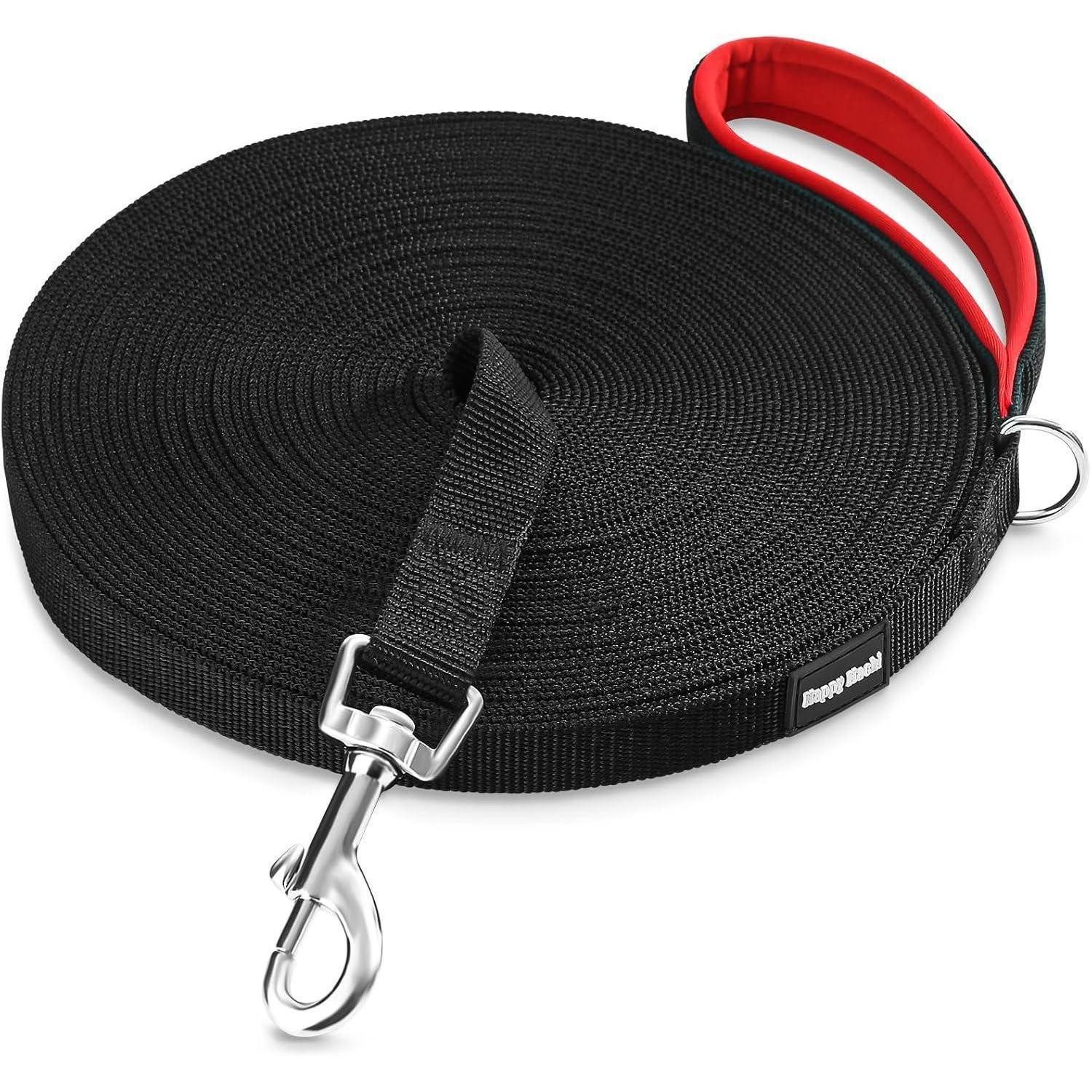 HAPPY HACHI Schleppleine Schleppleine für Hunde 5m Nylon Robust Wetterfest Trainingsleine