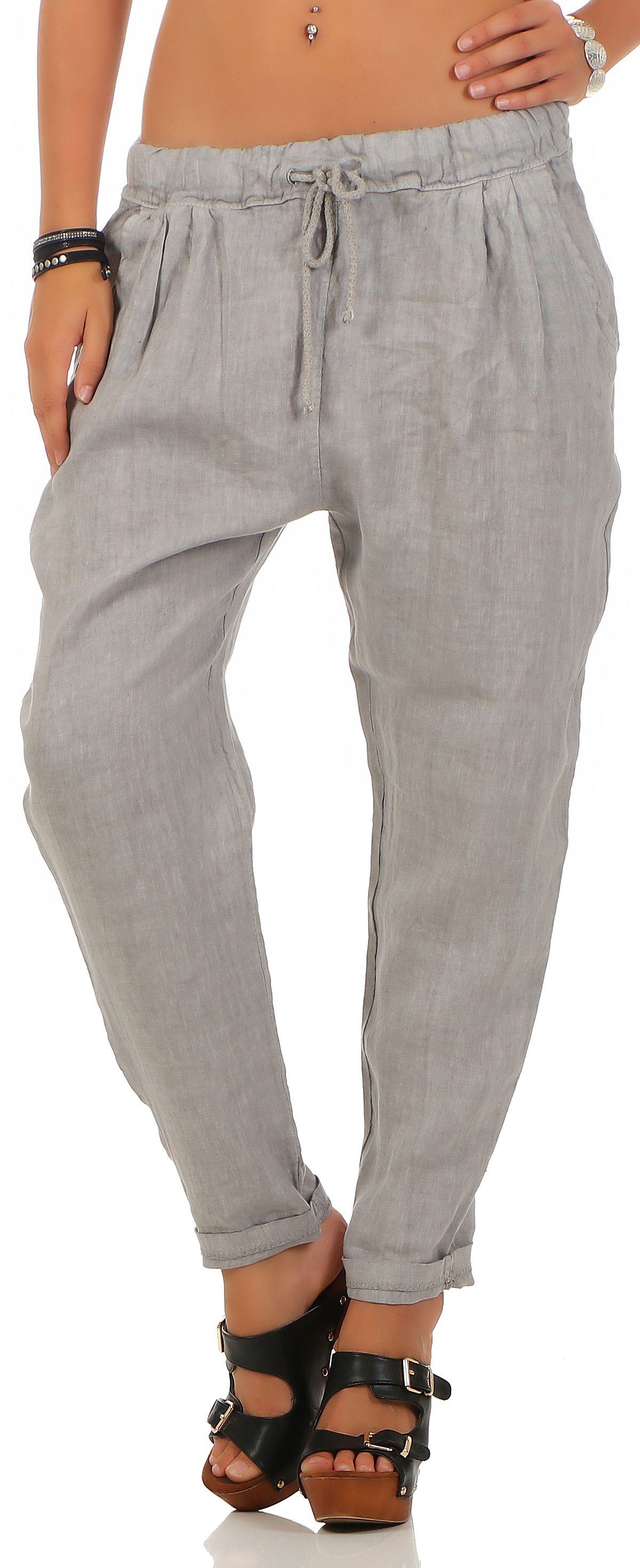 malito more than fashion Leinenhose malito Damen Hose aus Leinen, Stoffhose günstig online kaufen