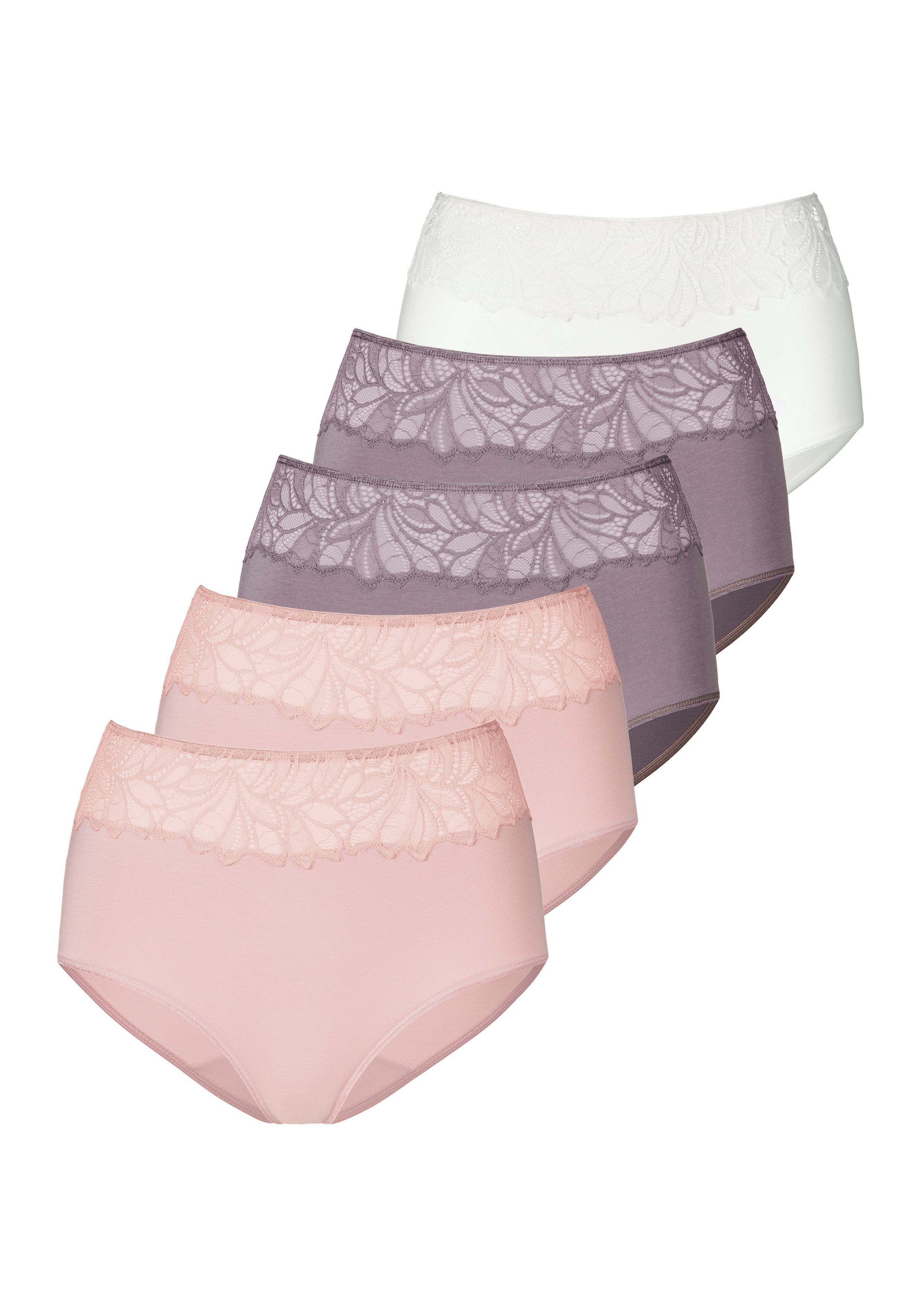 Vivance by Lascana Taillenslip (5er-Pack) aus elastischer Baumwoll-Qualität