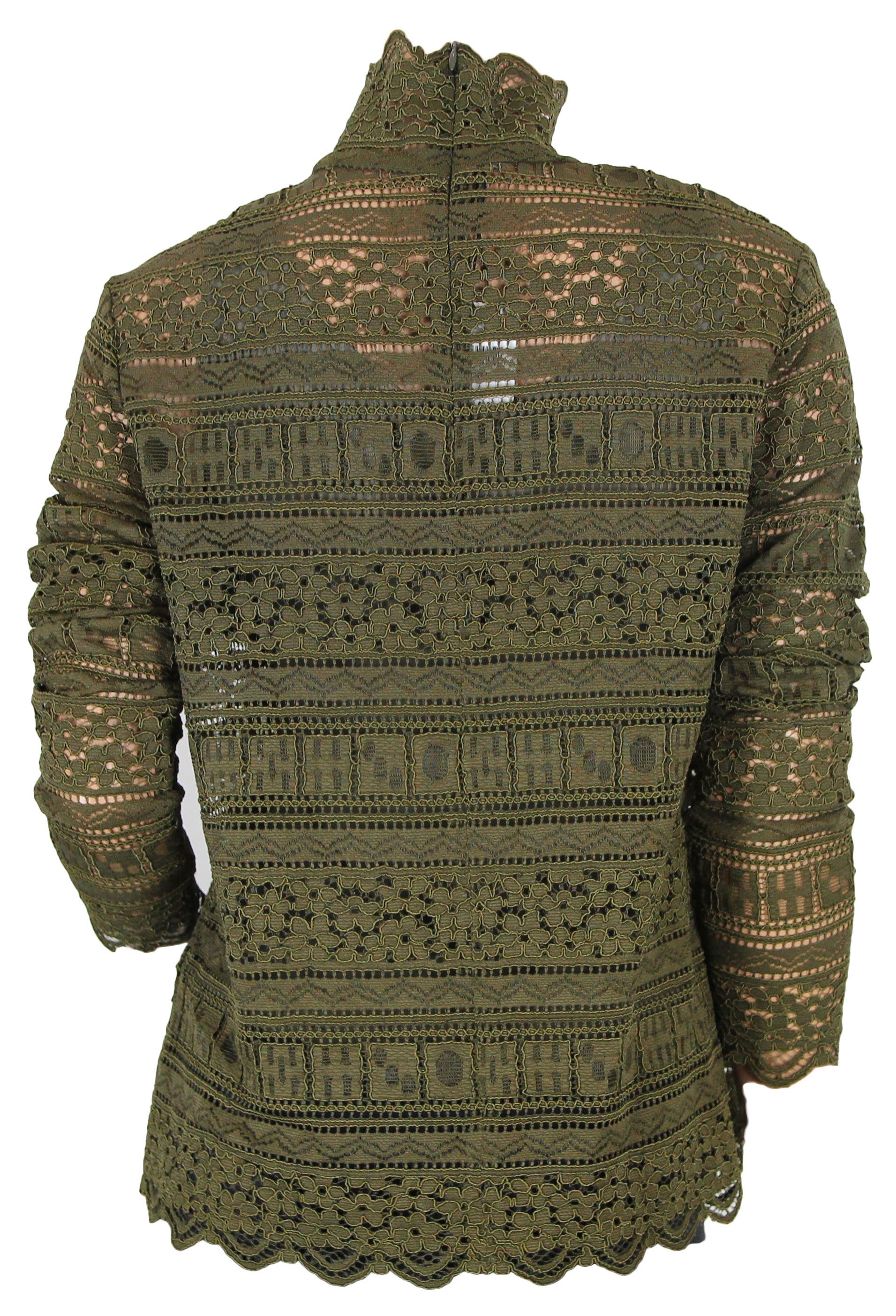 portray berlin Spitzenbluse Stehkragen,Spitze,2-teilig,Gr.38