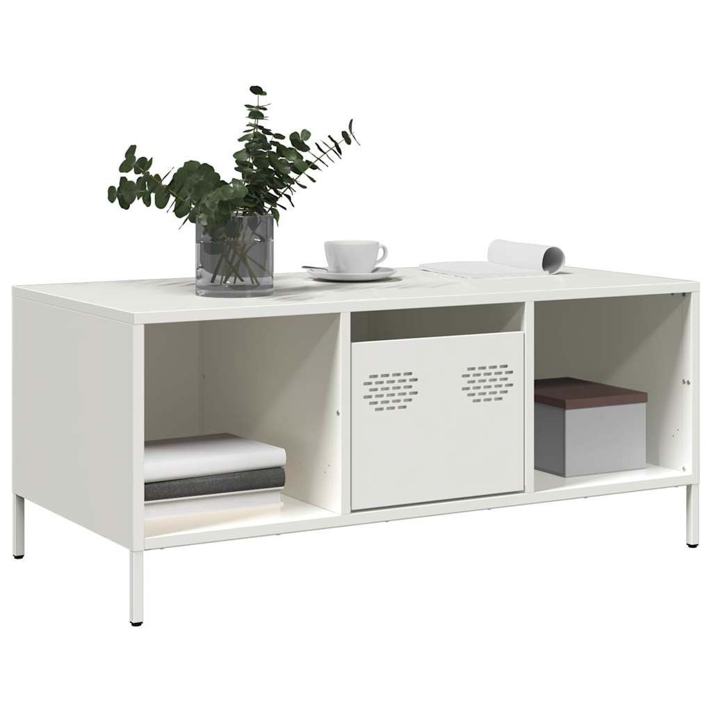 vidaXL Couchtisch Couchtisch Weiß 101,5x50x43,5 cm günstig online kaufen