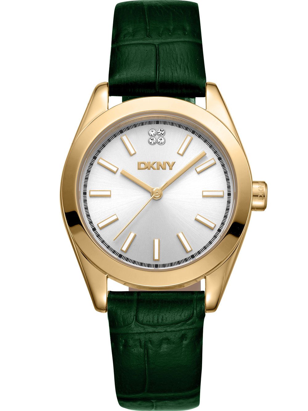 DKNY Quarzuhr DKNY DK1L029L0025 Damenuhr Nolita Midi Green 32mm 5ATM DKNY DK1L029L0025 Damenuhr Nolita Midi Green 32mm 5ATM