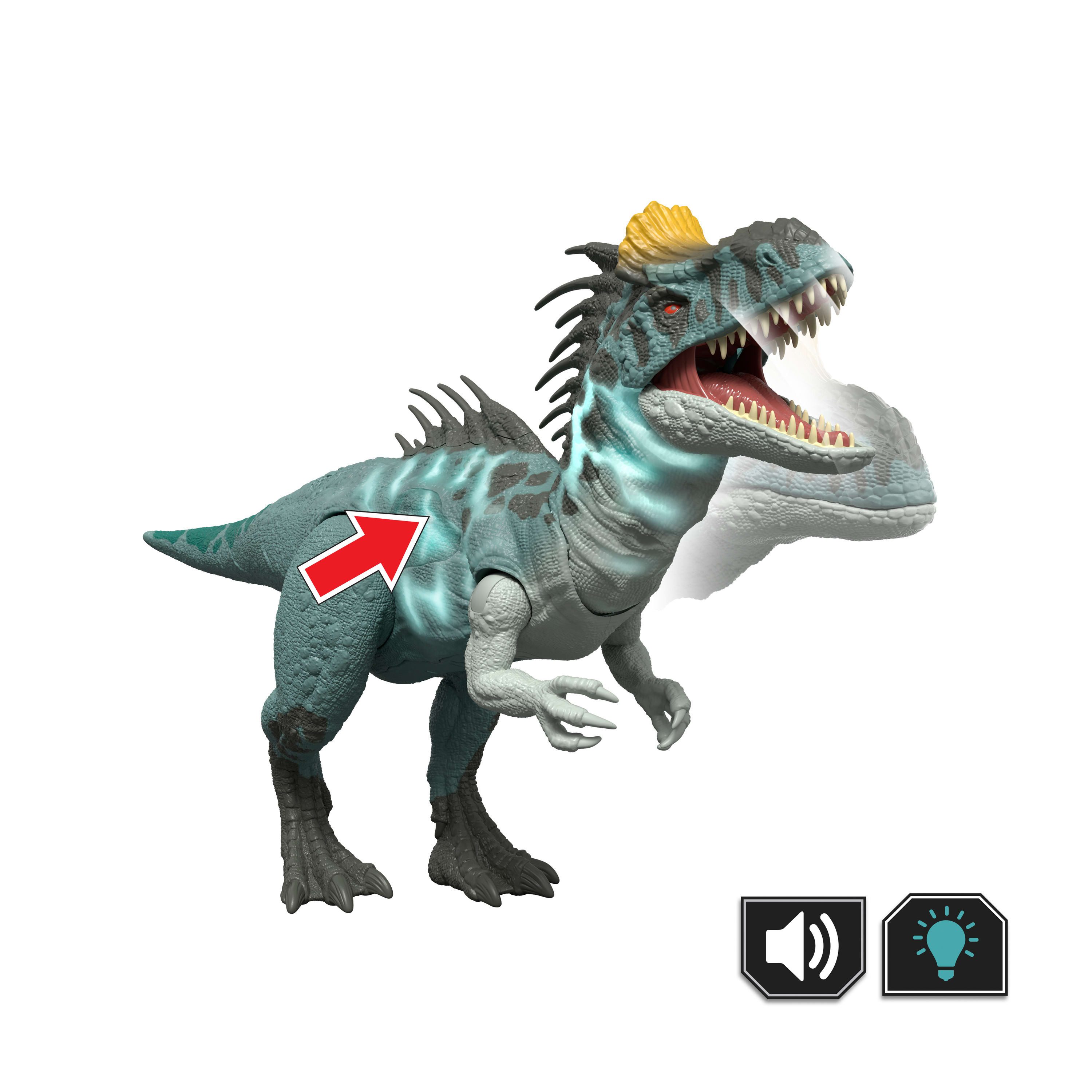 Mattel® Actionfigur Jurassic World Wild Roar - Cryolophosaurus, mit Licht und Sound – Bild 5 von 5