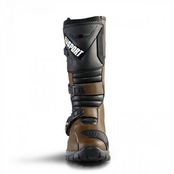 FüSPORT FüSport Simpson x Motoz Braun - Offroad-/Endurostiefel einstellbar, Motorradstiefel