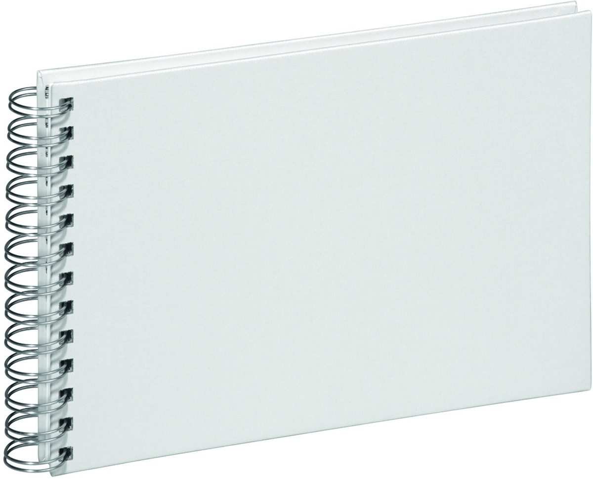 PAGNA Fotoalbum Spiralalbum 24x17cm 40 Seiten beige mondial metallic