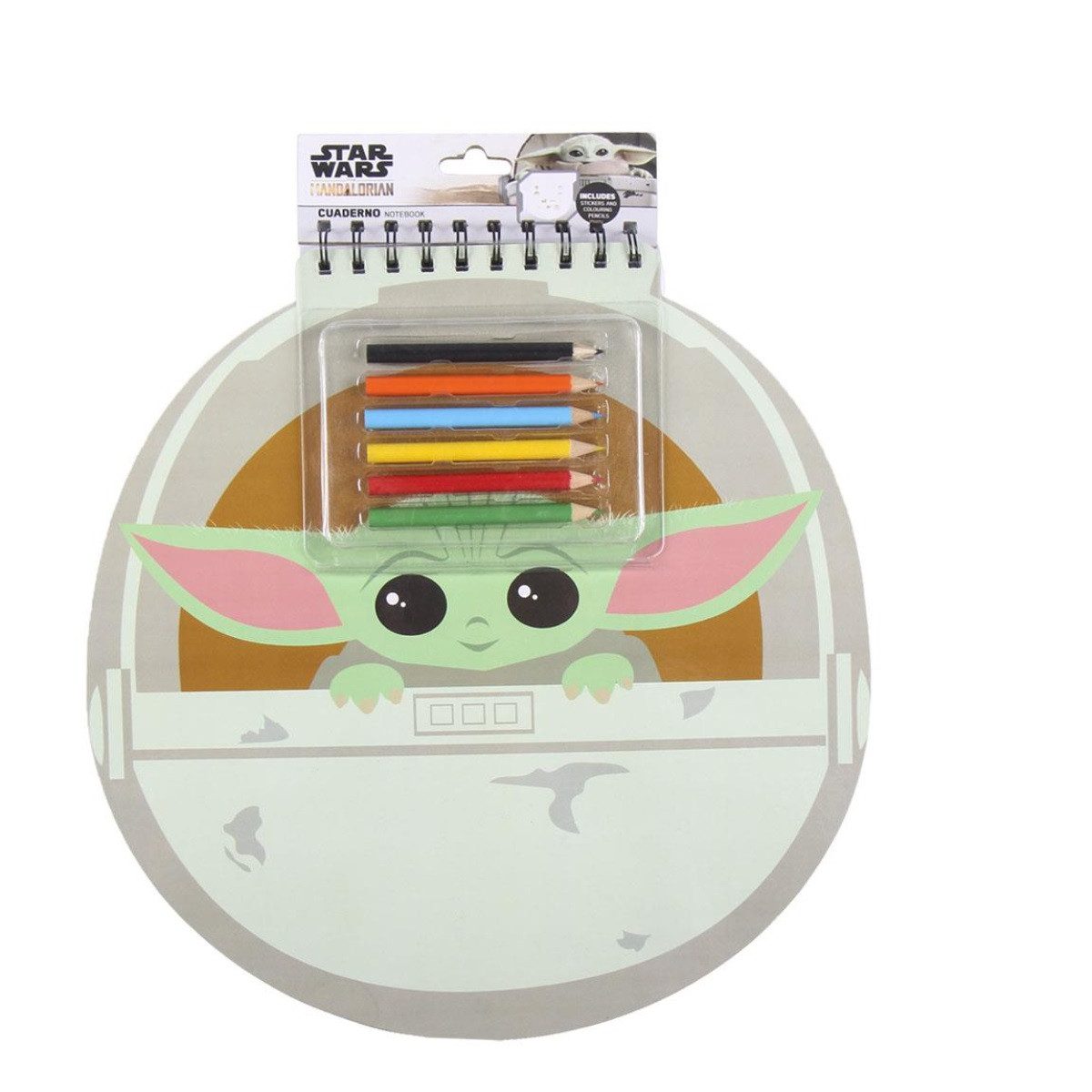 Notizheft The Mandalorian Grogu Schulheft – Buntes Notizbuch & Tagebuch für Fans