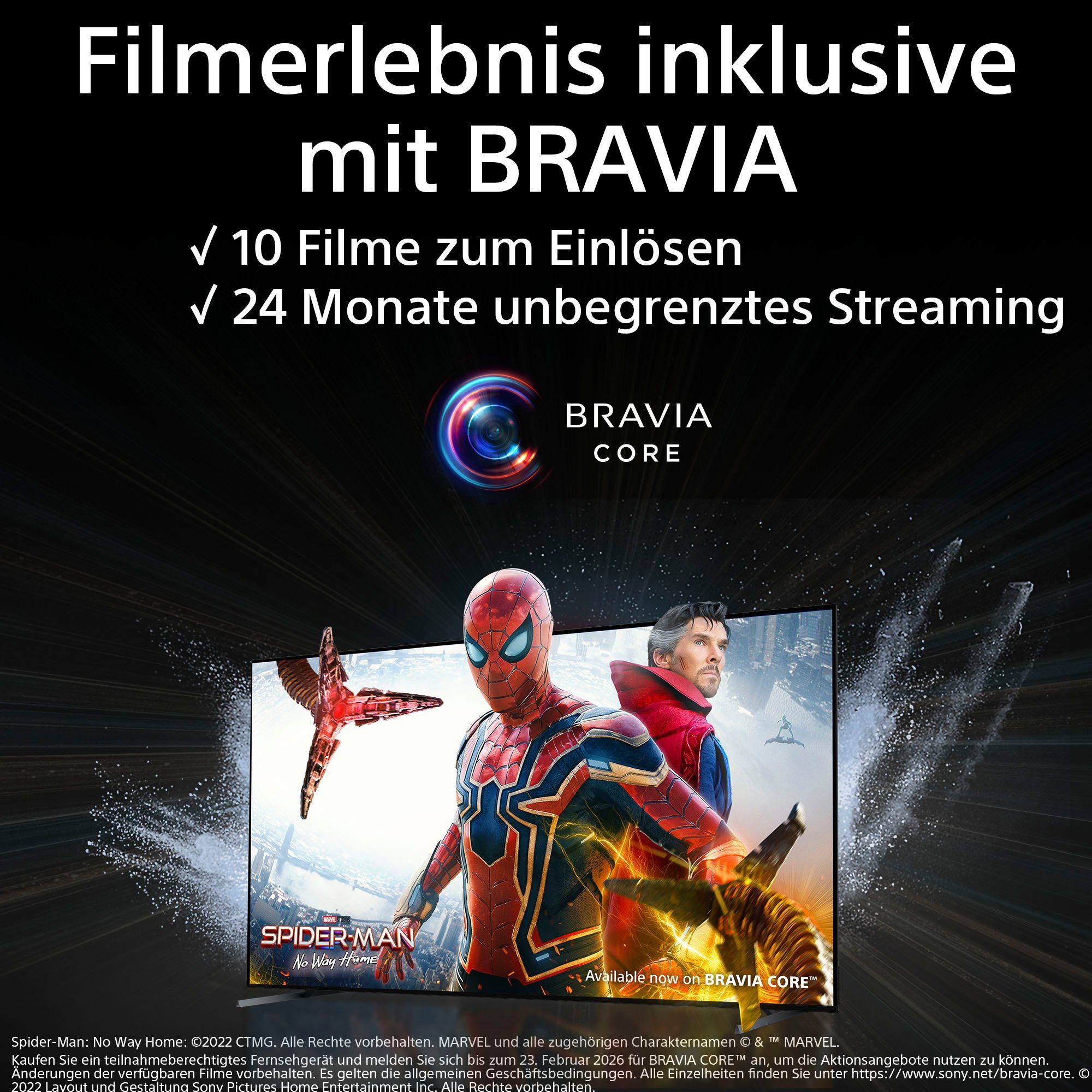 Sony XR-75X95L Mini-LED-Fernseher (189 Smart-TV, mit BRAVIA HD, Ultra 4K cm/75 TV, Google PRO, Zoll, CORE, PS5-Features) TRILUMINOS exklusiven