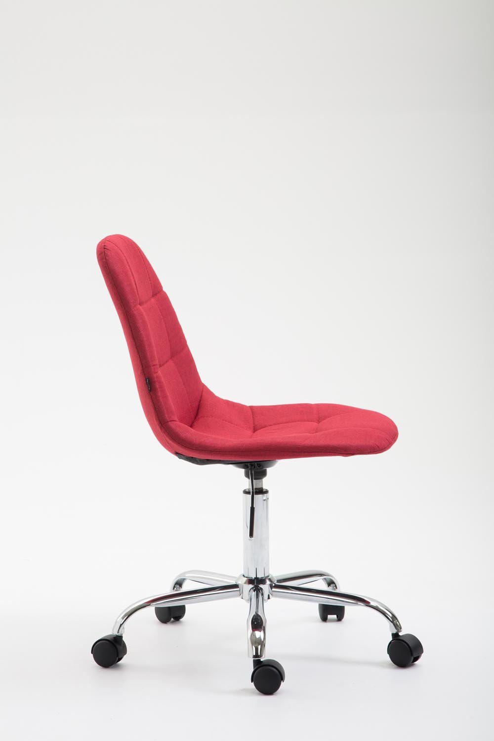 CLP Schreibtischstuhl Reims Stoff, höhenverstellbar rot 360° und drehbar