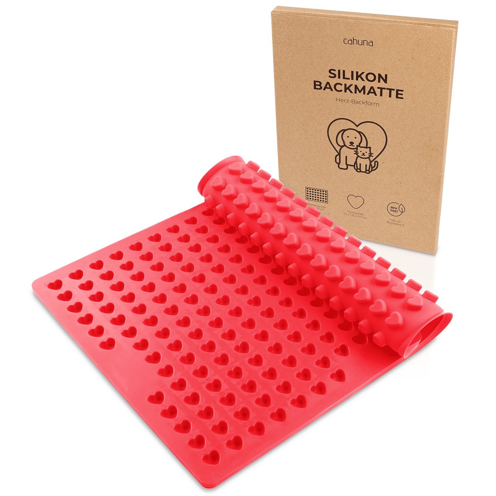 Lemodo Silikonform Backform für Hundekekse, Hundeleckerli backen, hergestellt aus Premium-Silikon mit Antihaftwirkung