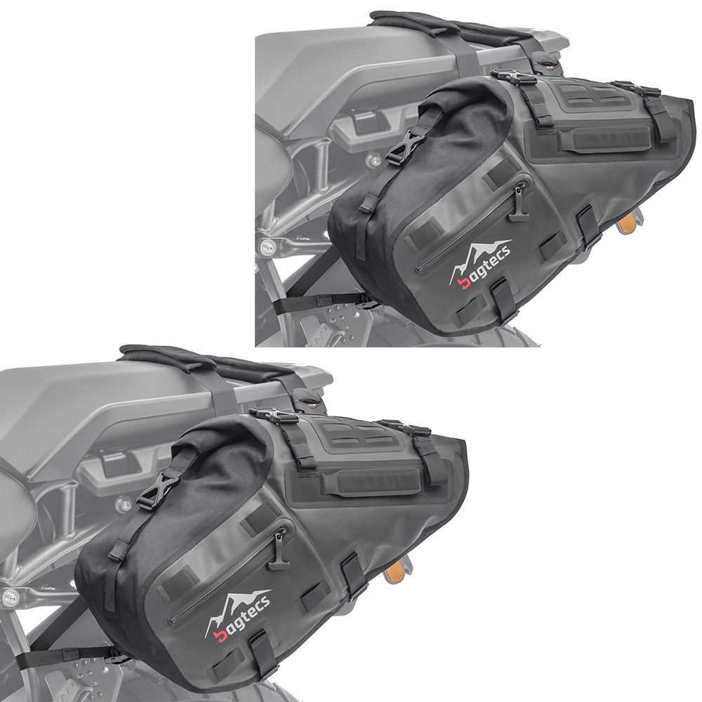 Reisetasche Set 2x Satteltaschen / Seitentaschen # MT142 28 Liter Volumen Motorrad