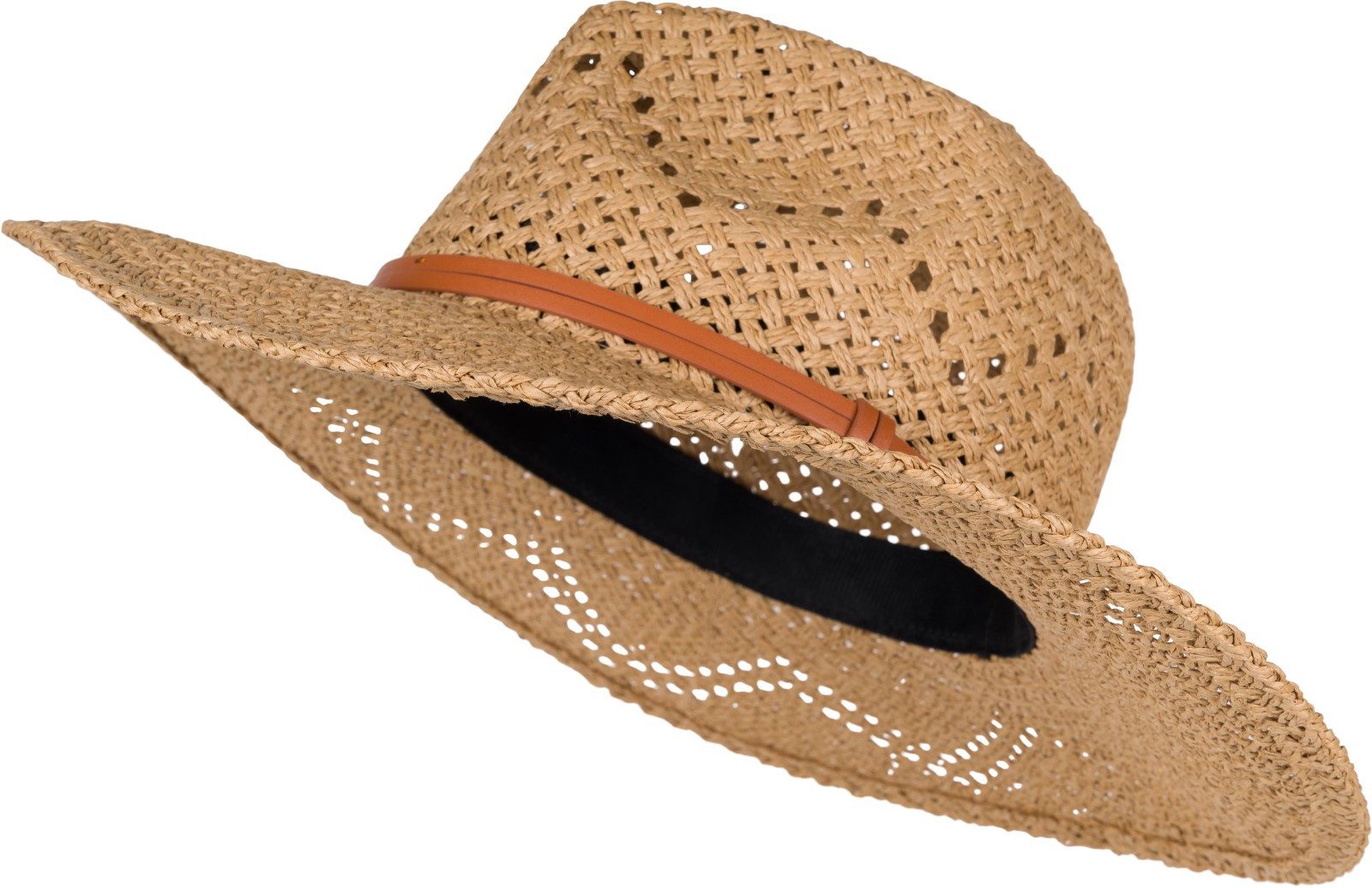 styleBREAKER Sonnenhut Panama Strohhut mit Stoff günstig online kaufen