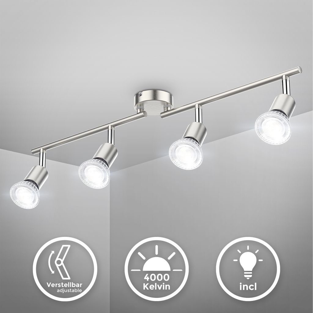 B.K.Licht Deckenleuchte LED Deckenlampe 4x 5W günstig online kaufen
