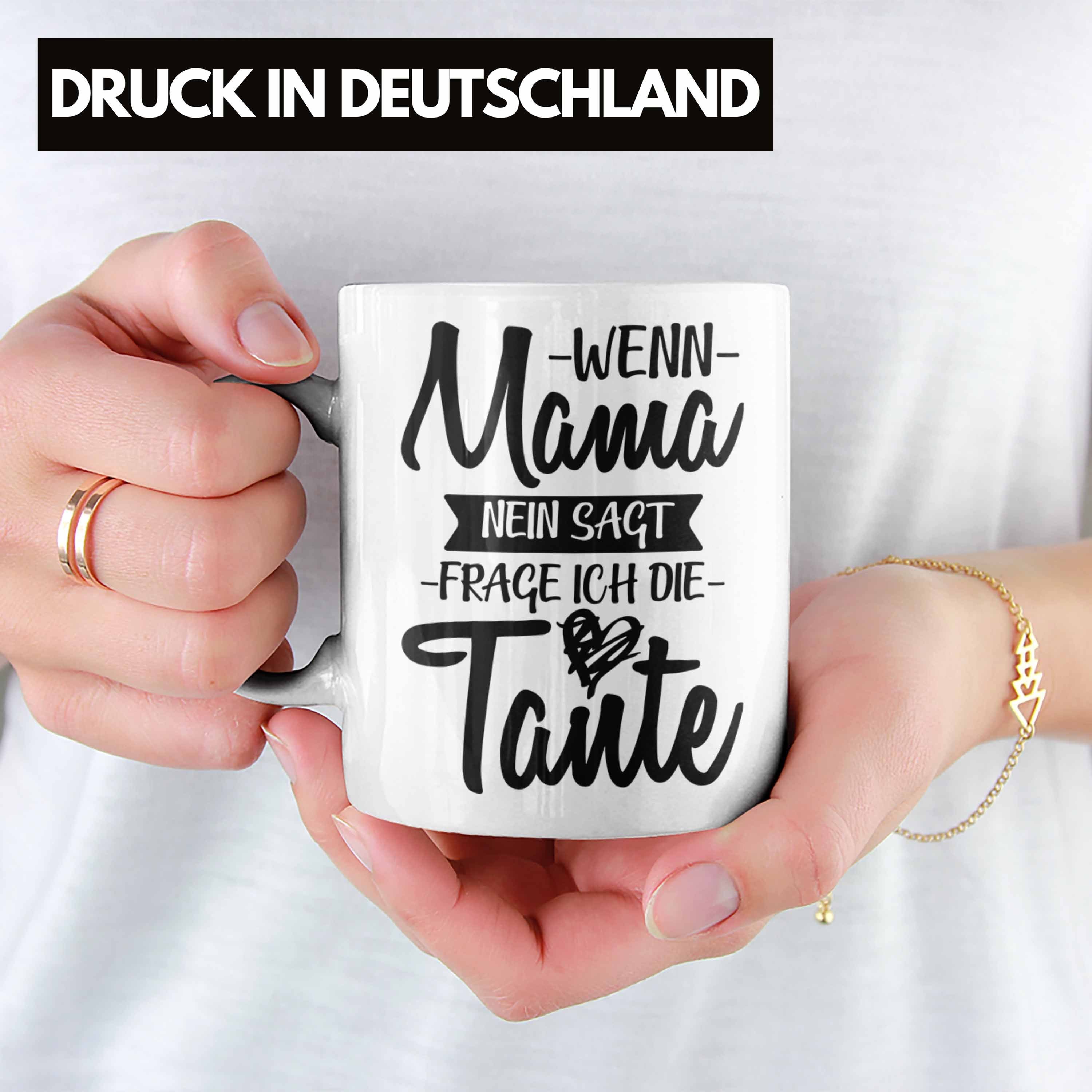 Trendation Tasse Trendation - Tasse Geschenk Lustige Tante Weiss Neffen Geschenkidee für von Neffin