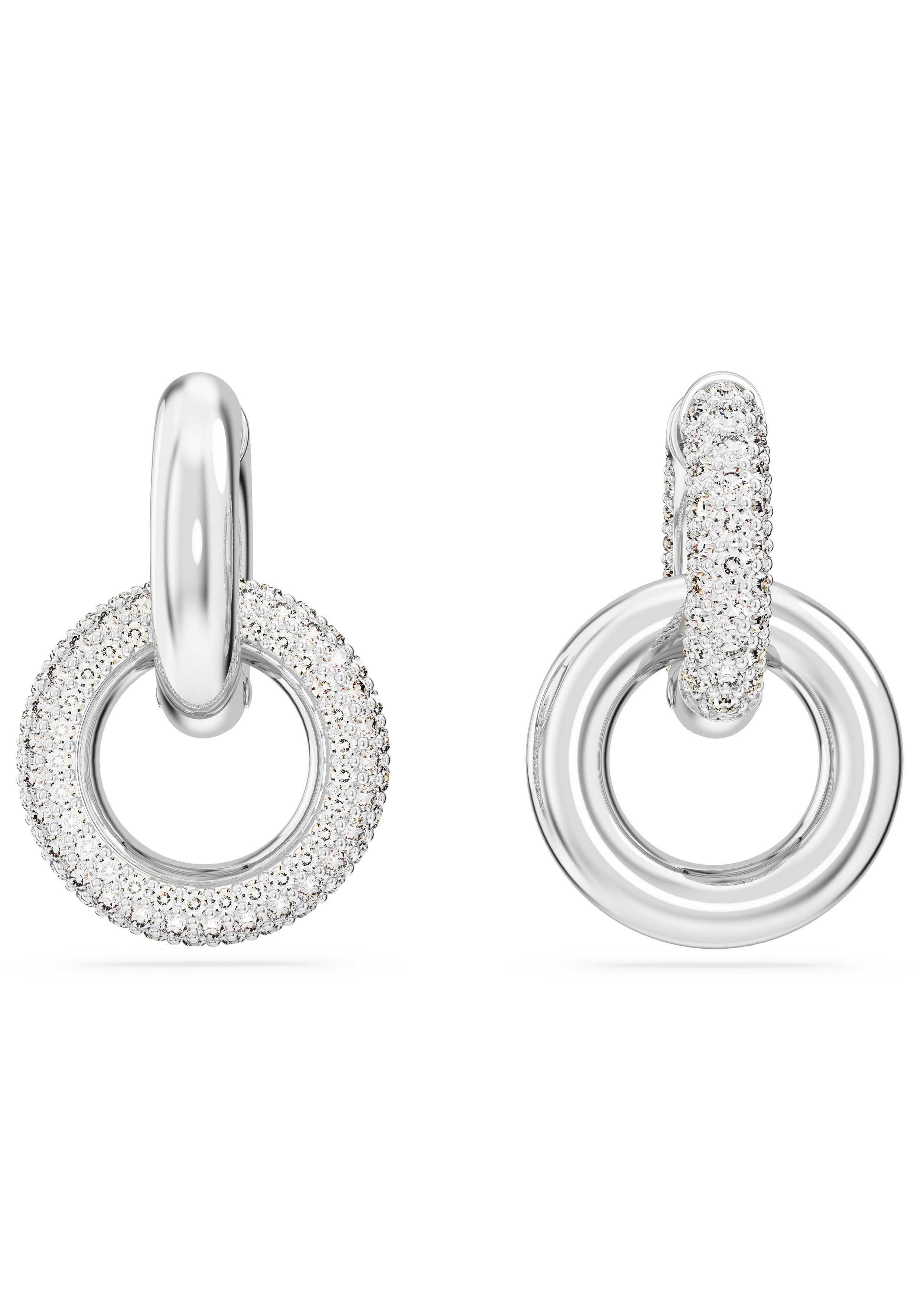 Swarovski Paar Creolen DEXTERA INTERLINKED, mit Swarovski® Kristall - Einhänger abnehmbar