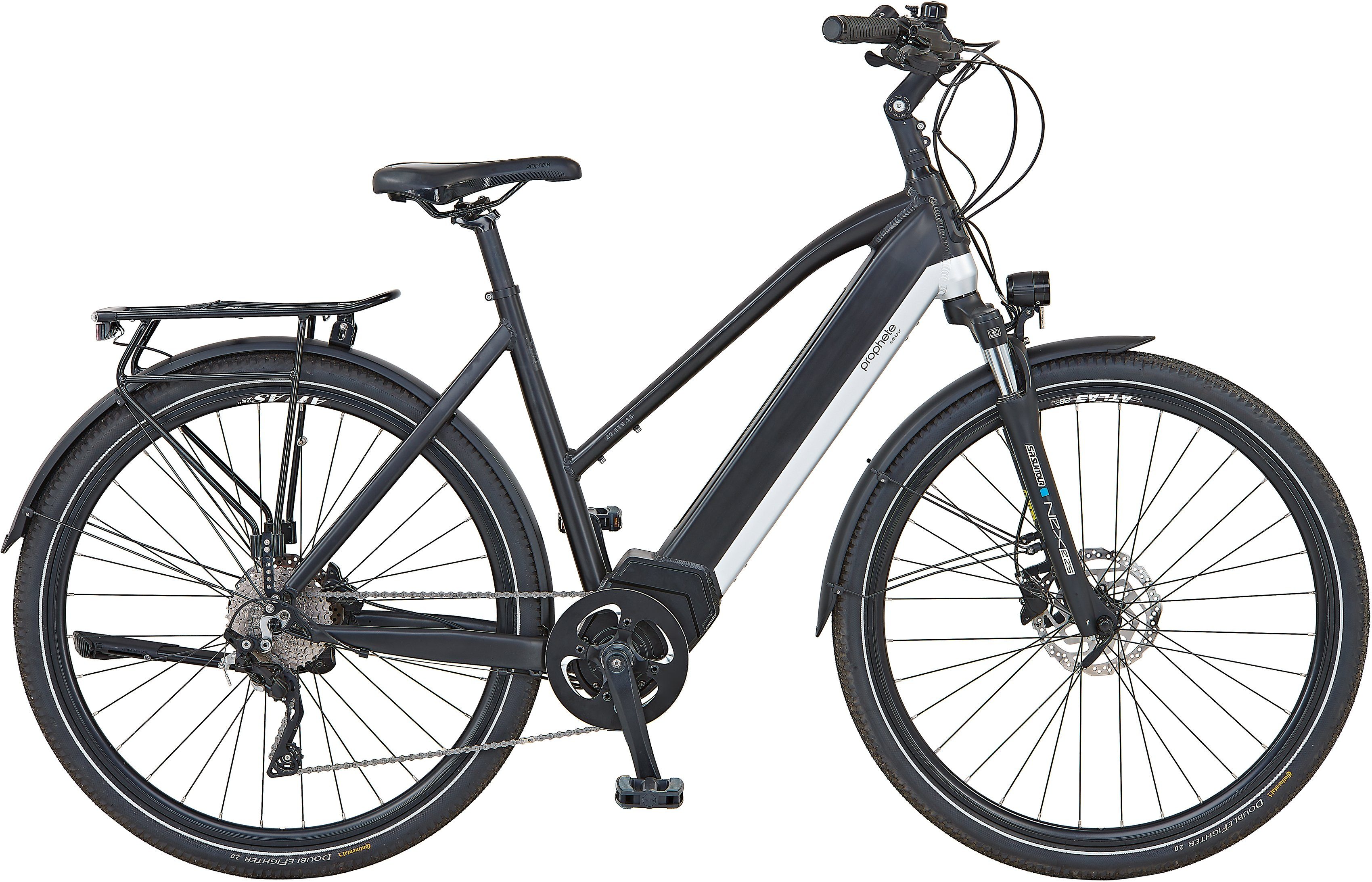 Prophete E-Bike eSUV 22.ETS.15, 10 Gang Shimano Deore Xt Schaltwerk,  Kettenschaltung, Mittelmotor, 576 Wh Akku, Shimano Deore XT 10-Gang  Kettenschaltung