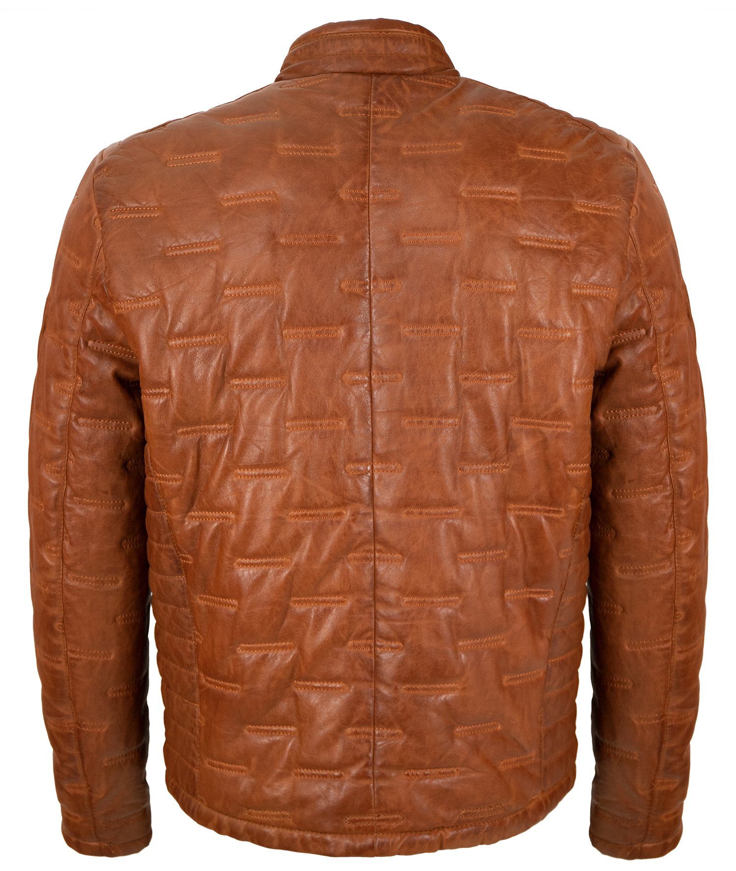 Produktbild von Blueorn Öjvind Lederjacke Herren Steppjacke Aus Lammnappa Leder