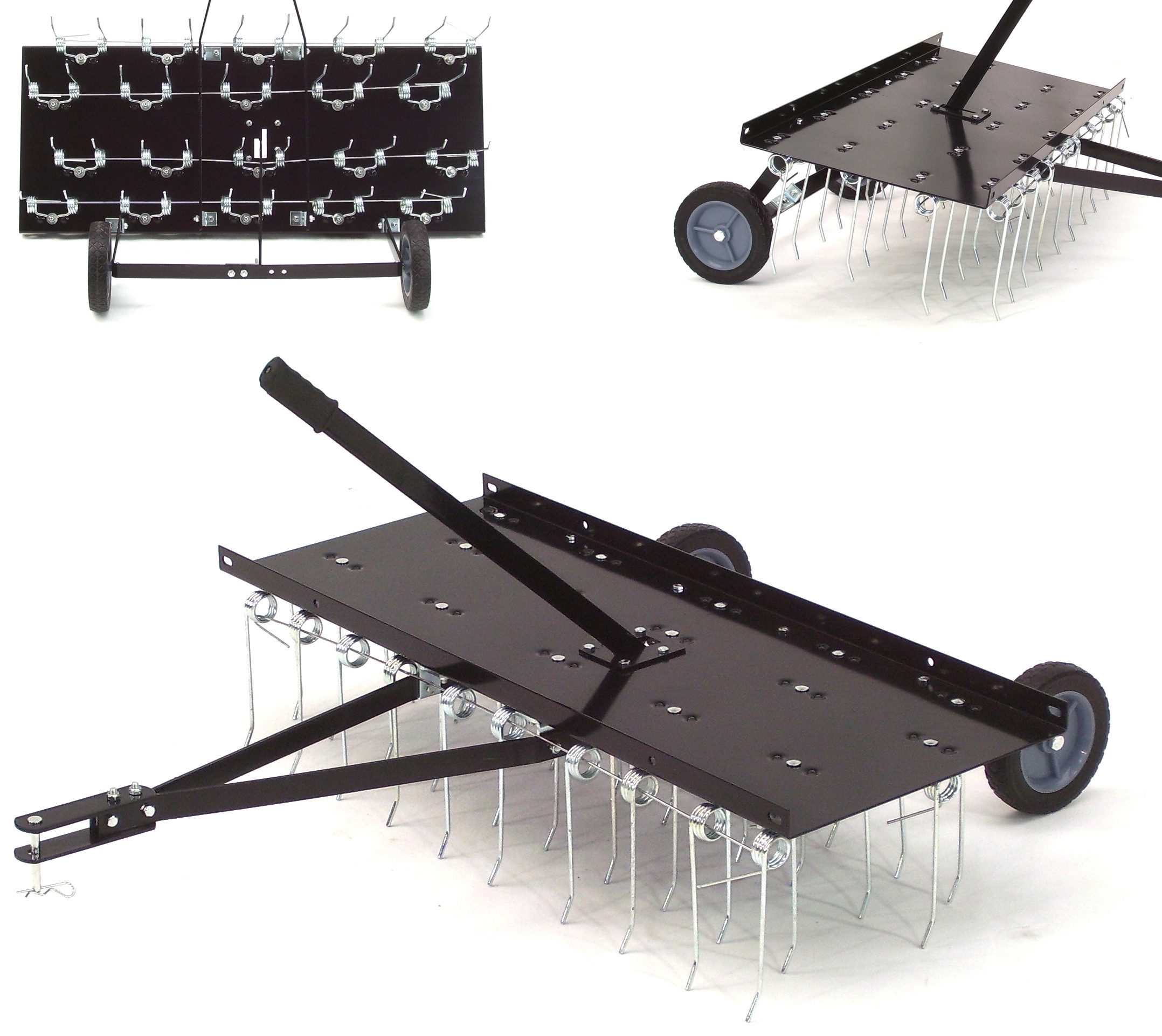 Vertikutierer Rasenstriegel Entmooser 4-Reihen Rasenkamm Vertikutierer 55664 XXL