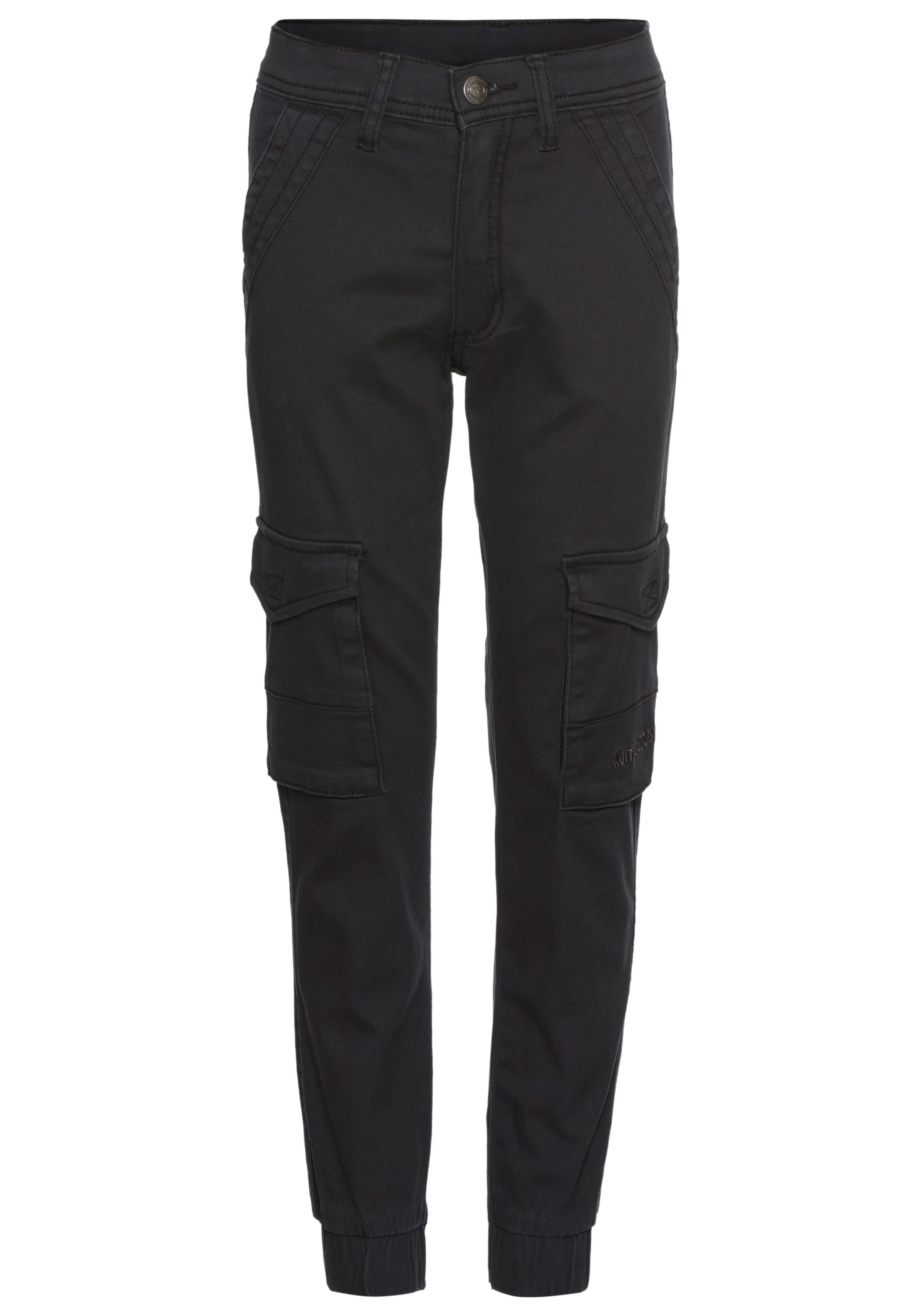 KangaROOS Cargohose Hose mit Cargotaschen, mit Logo-Stickerei