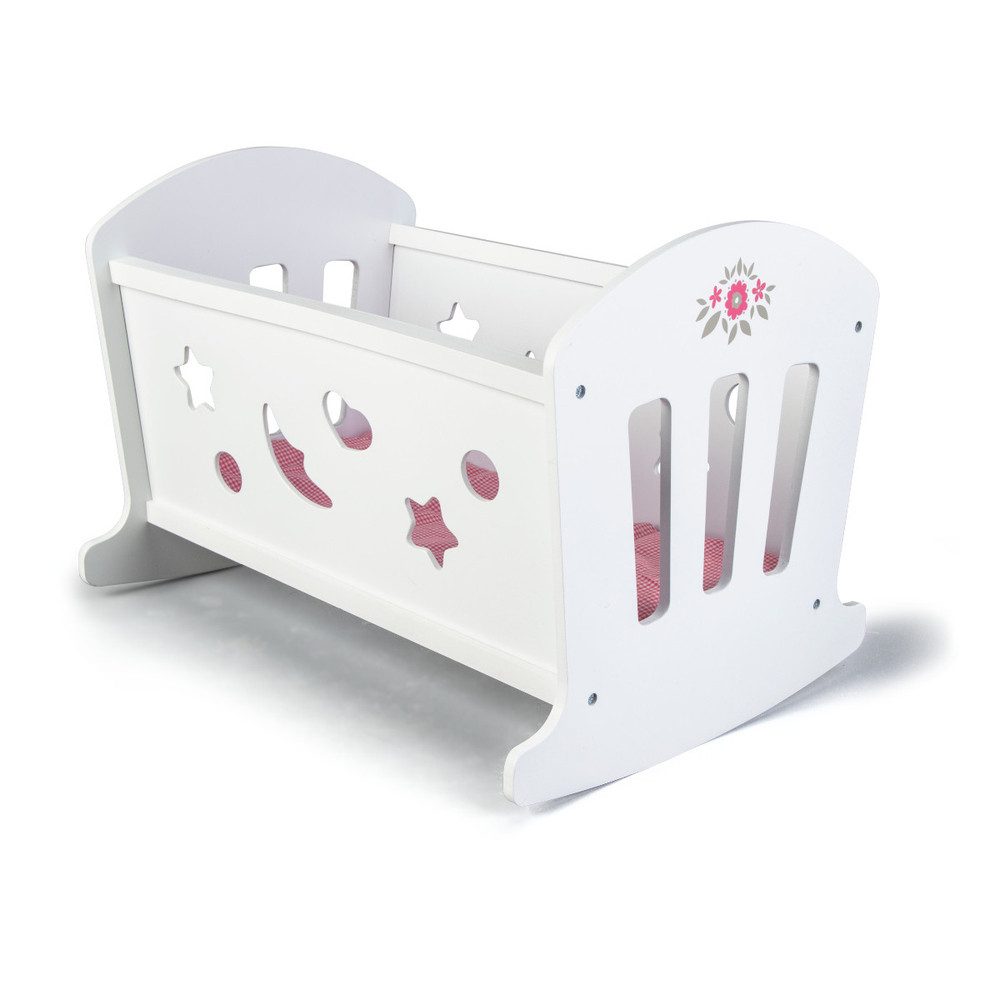 Besttoy Babypuppe Besttoy - Puppenwiege aus Holz