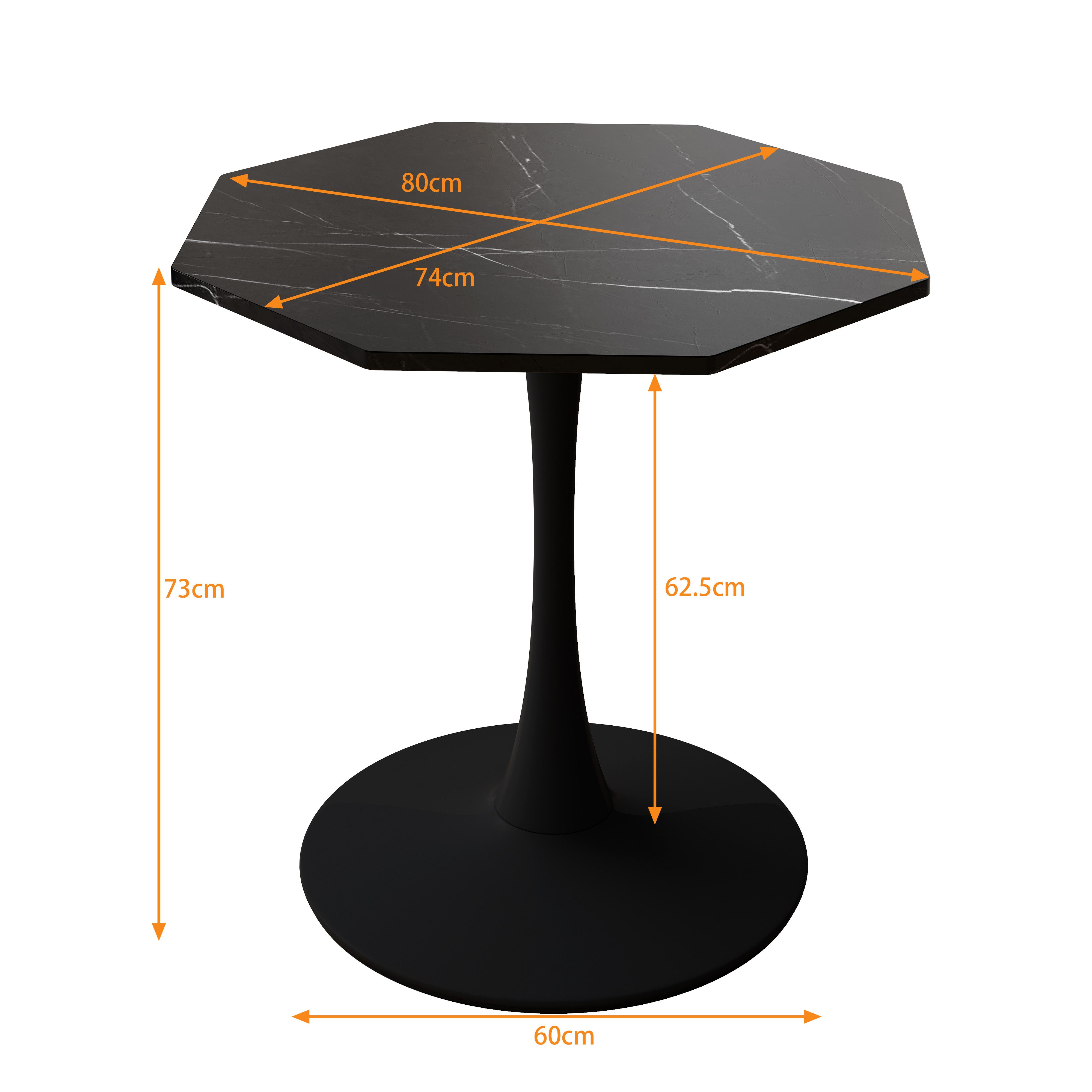 Celya Esstisch 80cm Moderner achteckiger Couchtisch günstig online kaufen
