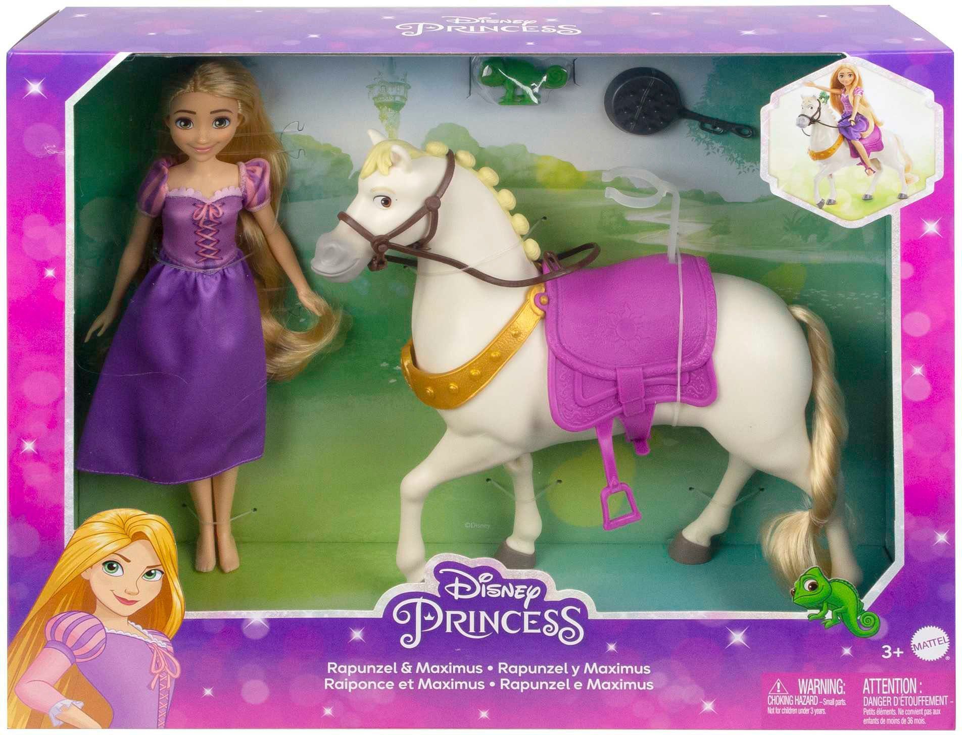 Rapunzel Princess, Anziehpuppe Pferd Disney Modepuppe und Mattel®