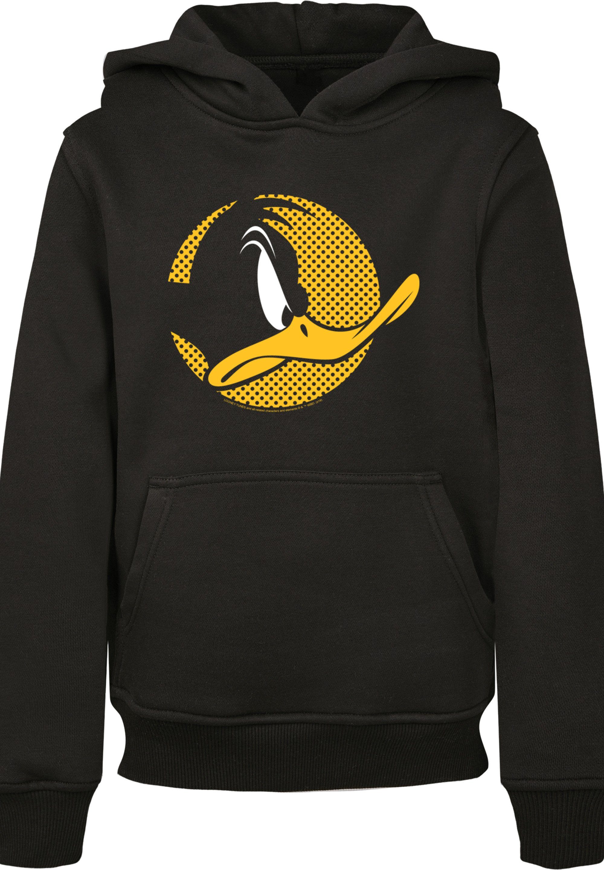 F4NT4STIC Sweatshirt Looney Tunes Daffy Duck Dotted Cartoon Logo Unisex  Kinder,Premium Merch,Jungen,Mädchen,Bedruckt, Klassische Rippbündchen an  Ärmeln und Saum