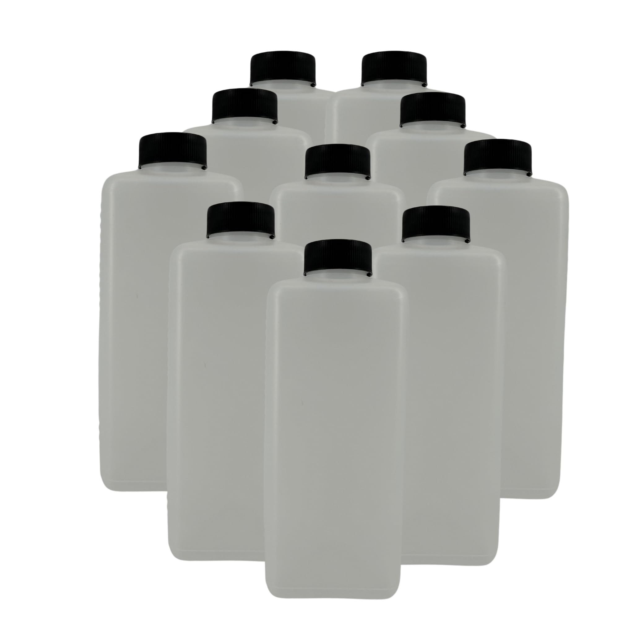 TronicXL Flaschenverschluss 10 Leerflasche leere Flasche Vierkantflasche Flasche 1L Kunststoff, (10-tlg), Plastikflasche RD40 Weithals Behälter