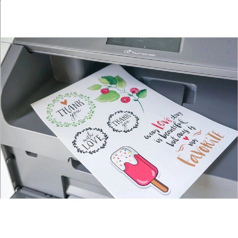 Thumbnail - Skullpaper Dekorationsfolie Premium Aufkleber-Folie Transferfolie Transparent A4 Laserdrucker, (Aufkleber-Folie, 10St.},...