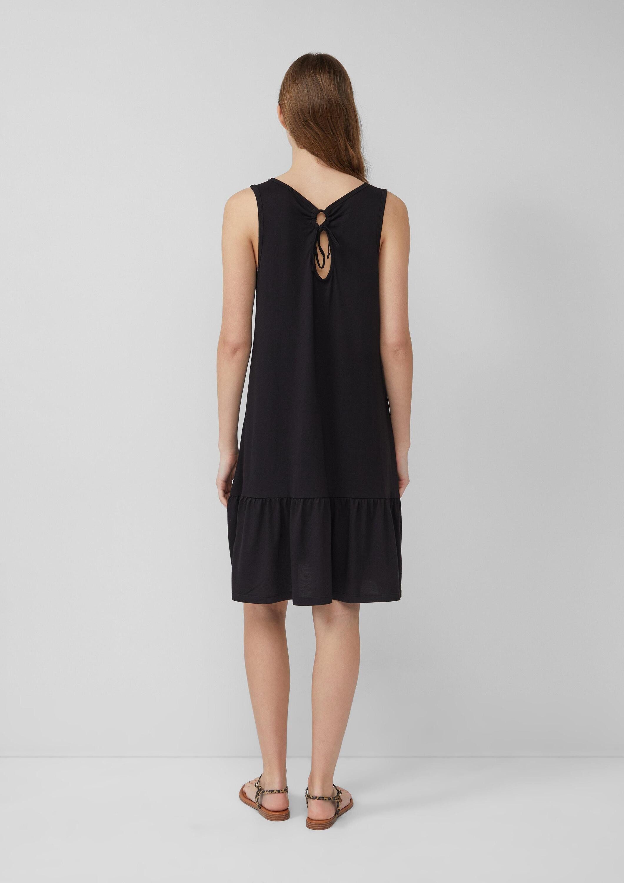 s.Oliver Minikleid Kleid Kurzes Jersey-Kleid mit Schleifendetail am Rücken