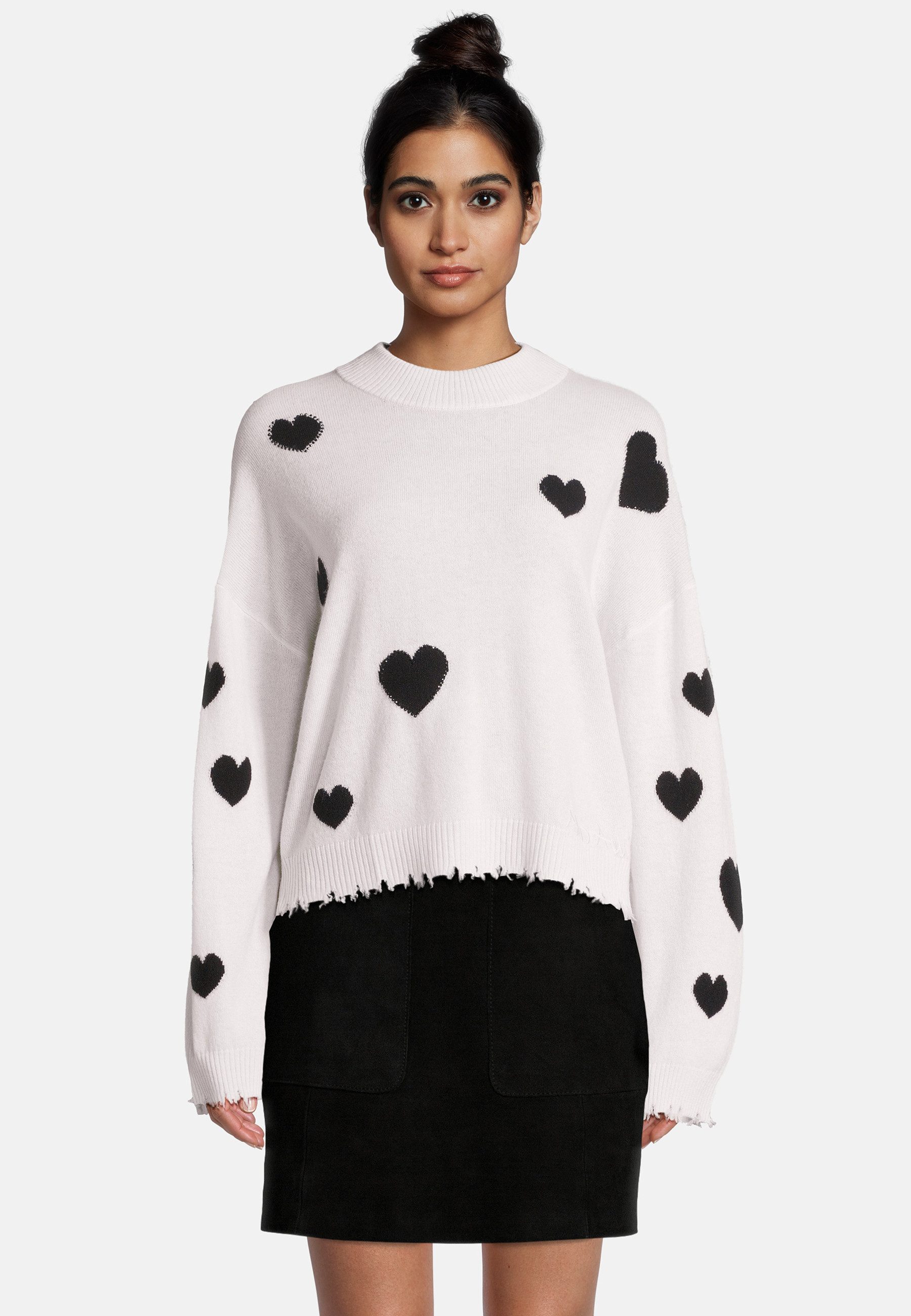 Princess goes Hollywood Strickpullover mit Schmucksteinen und Cashmere