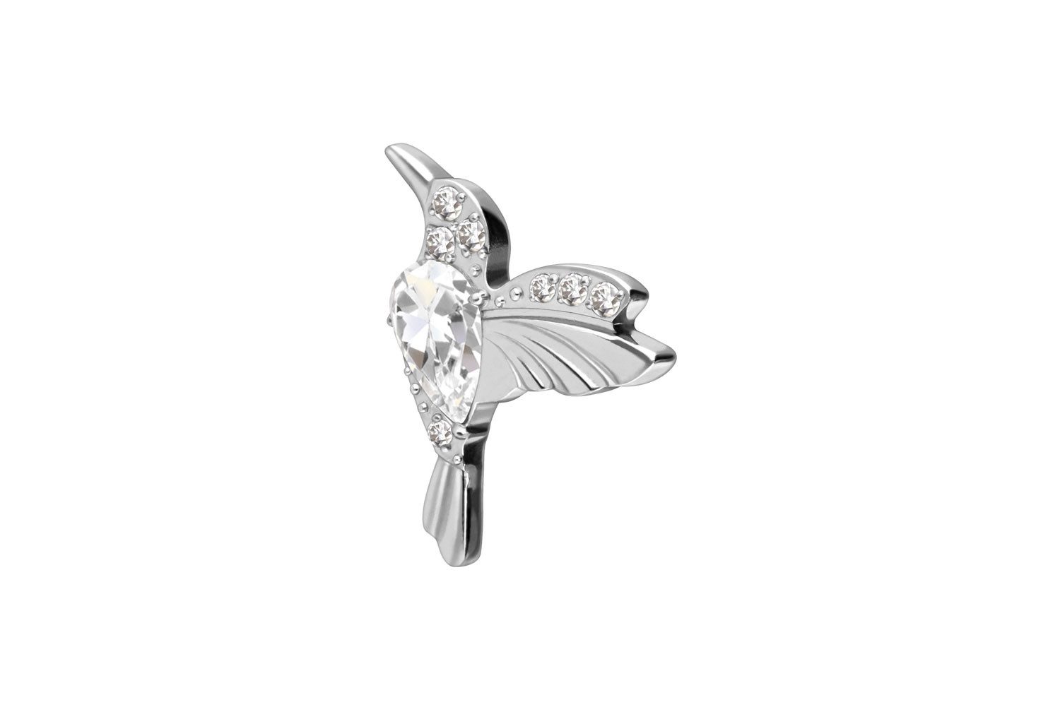 PIERCINGLINE Piercing-Set Titan Schraubaufsatz mit Außengewinde KOLIBRI (Sc günstig online kaufen