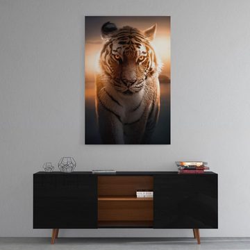 Hustling Sharks Leinwandbild Tiger-Bild als XXL Leinwandbild "Majestic Tiger" - exklusives Tierbild, in 7 unterschiedlichen Größen erhältlich