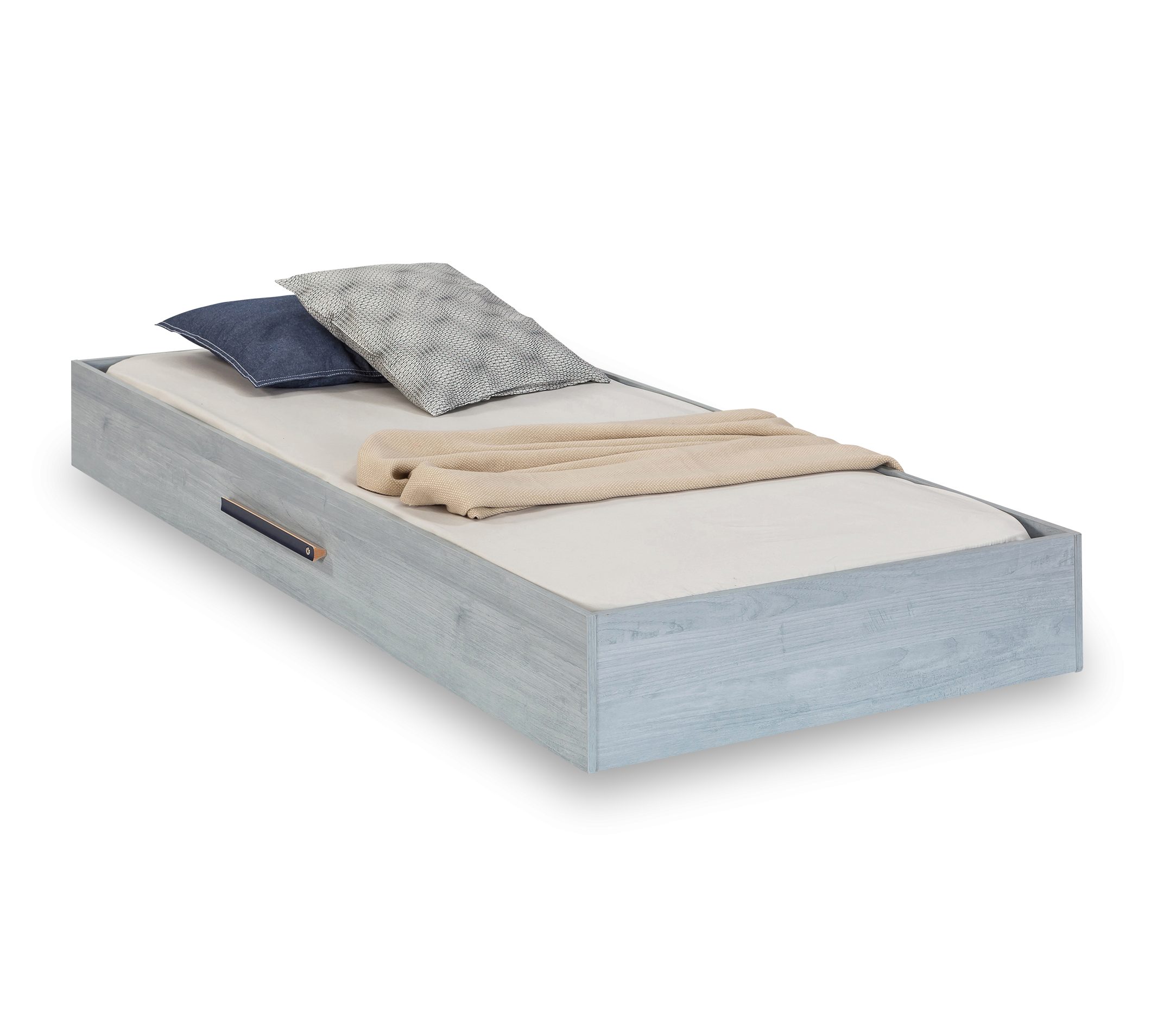 Möbel-Zeit Ausziehbett TRIO Bettkasten – 90x190 cm – Erweiterung für Betten der Serie TRIO