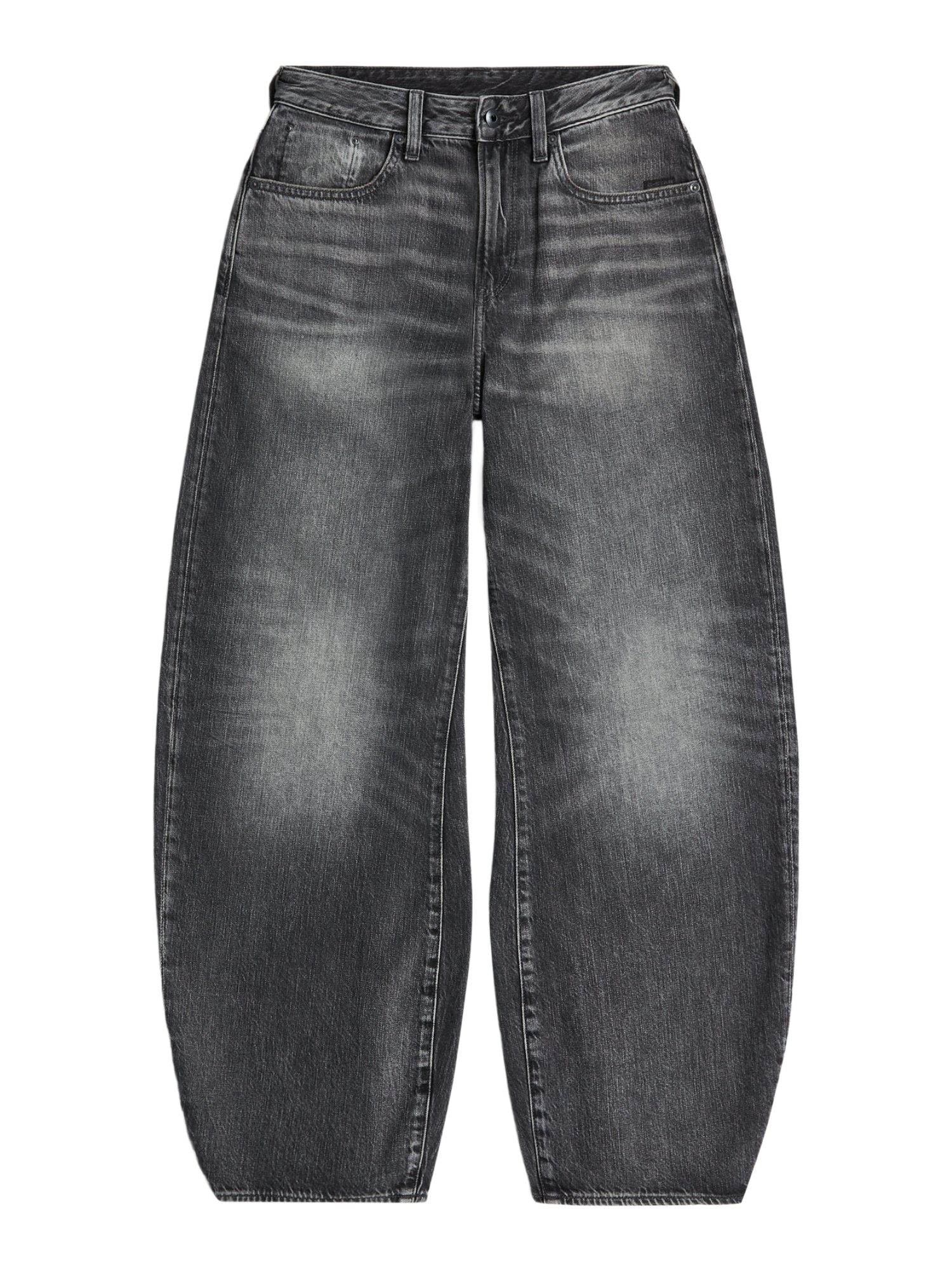 G-STAR 5-Pocket-Jeans grau,Freizeit,Baumwolle,Washed,Barrel Fit,Hoch