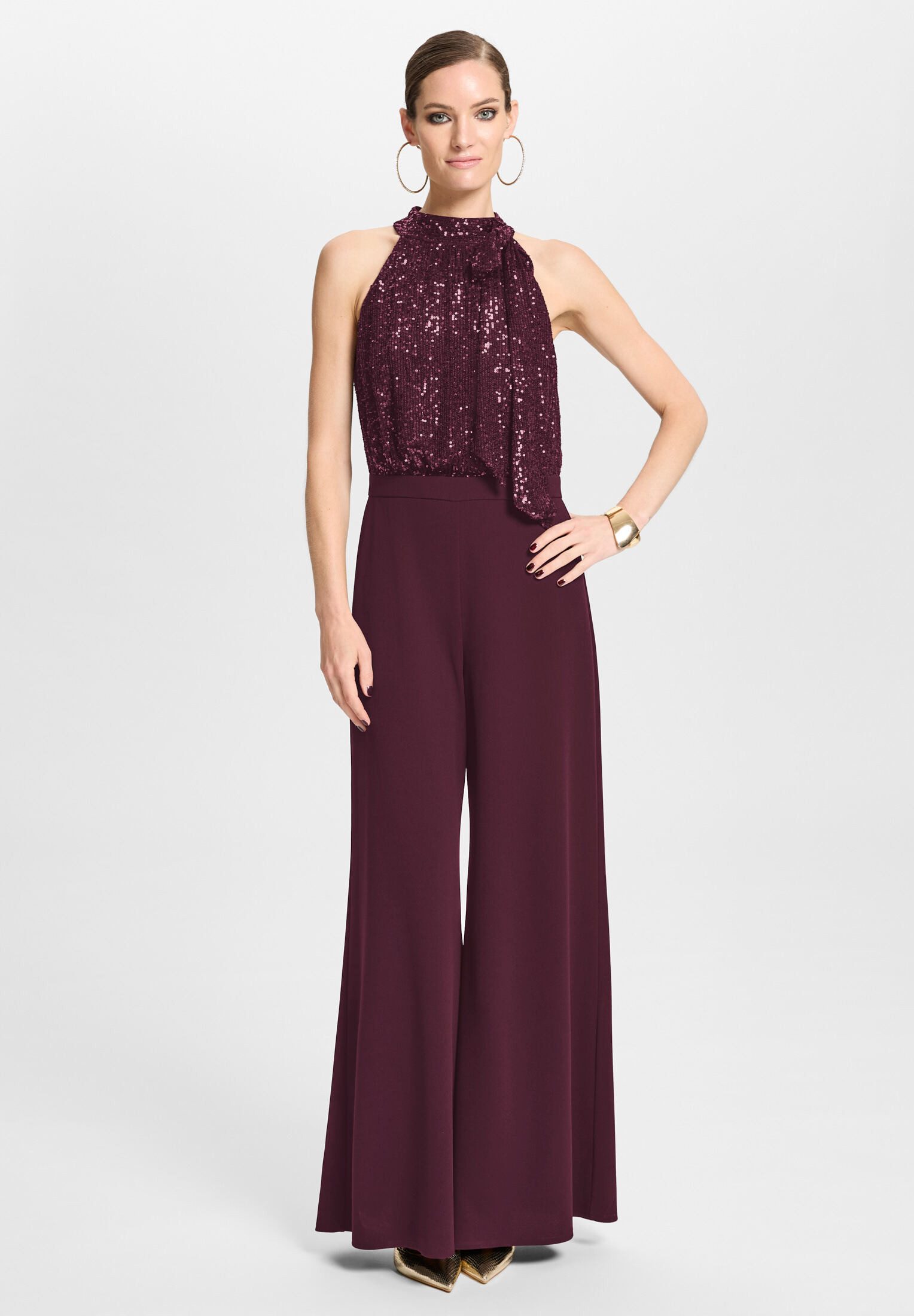 SWING Jumpsuit Blusiges Oberteil