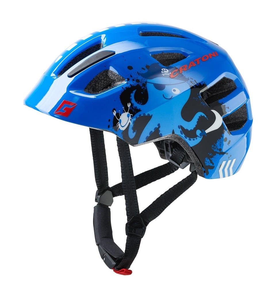 Cratoni Fahrradhelm Maxster Kinder Pirat blau