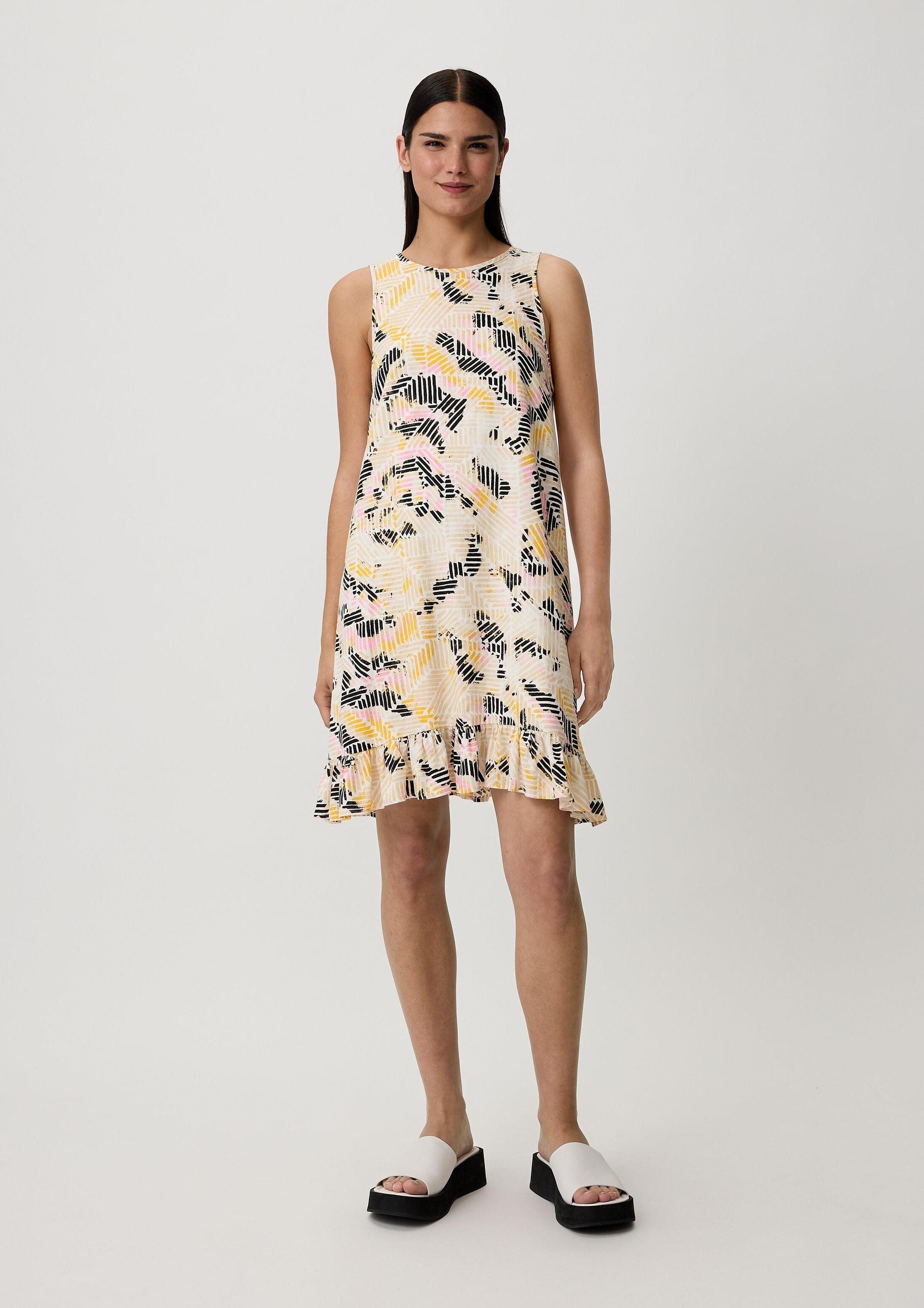 comma Minikleid Kleid Kleid aus Leinen und Viskose