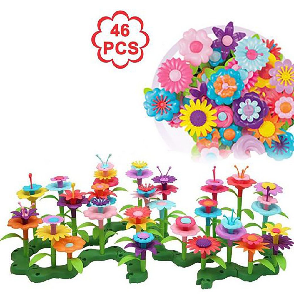 Fivejoy Lernspielzeug Spielzeug ab 3 4 5 6 Jahre Mädchen Jungen Blumengarten Spielzeug (46-St)