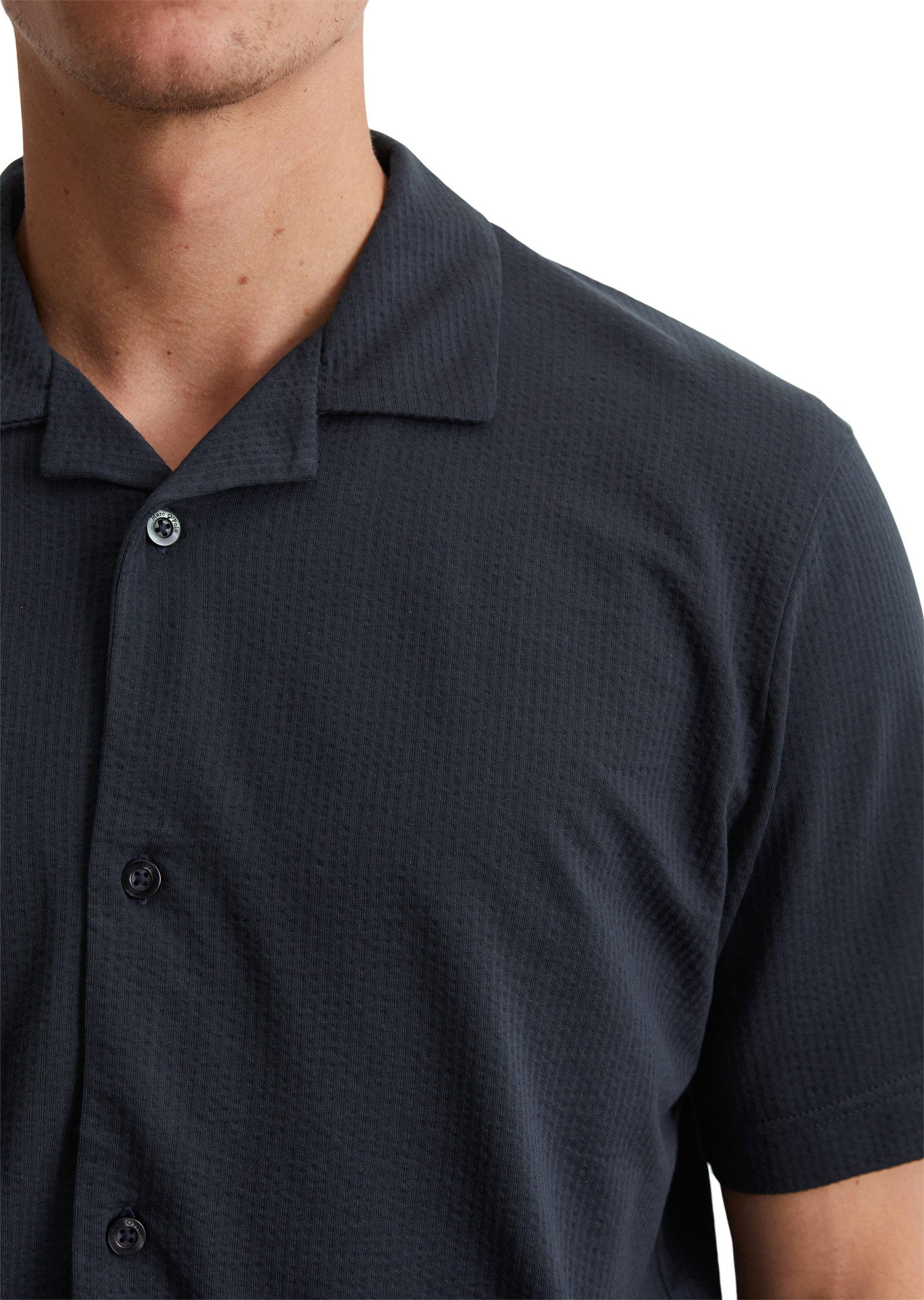 Marc O'Polo Kurzarmshirt aus Bio-Baumwoll-Mix