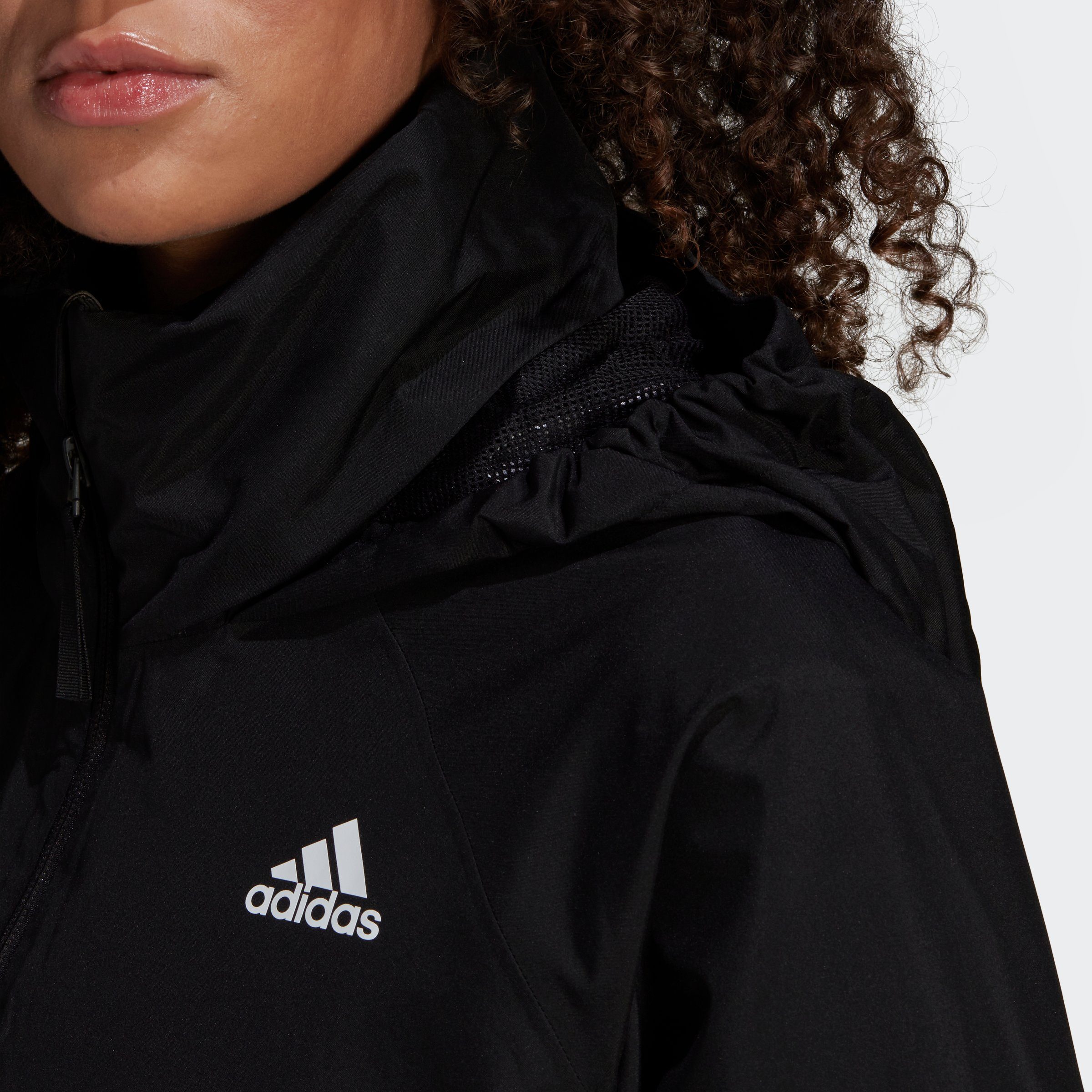 REGENJACKE Sportswear Black 3STREIFEN adidas Outdoorjacke BSC RAIN.RDY