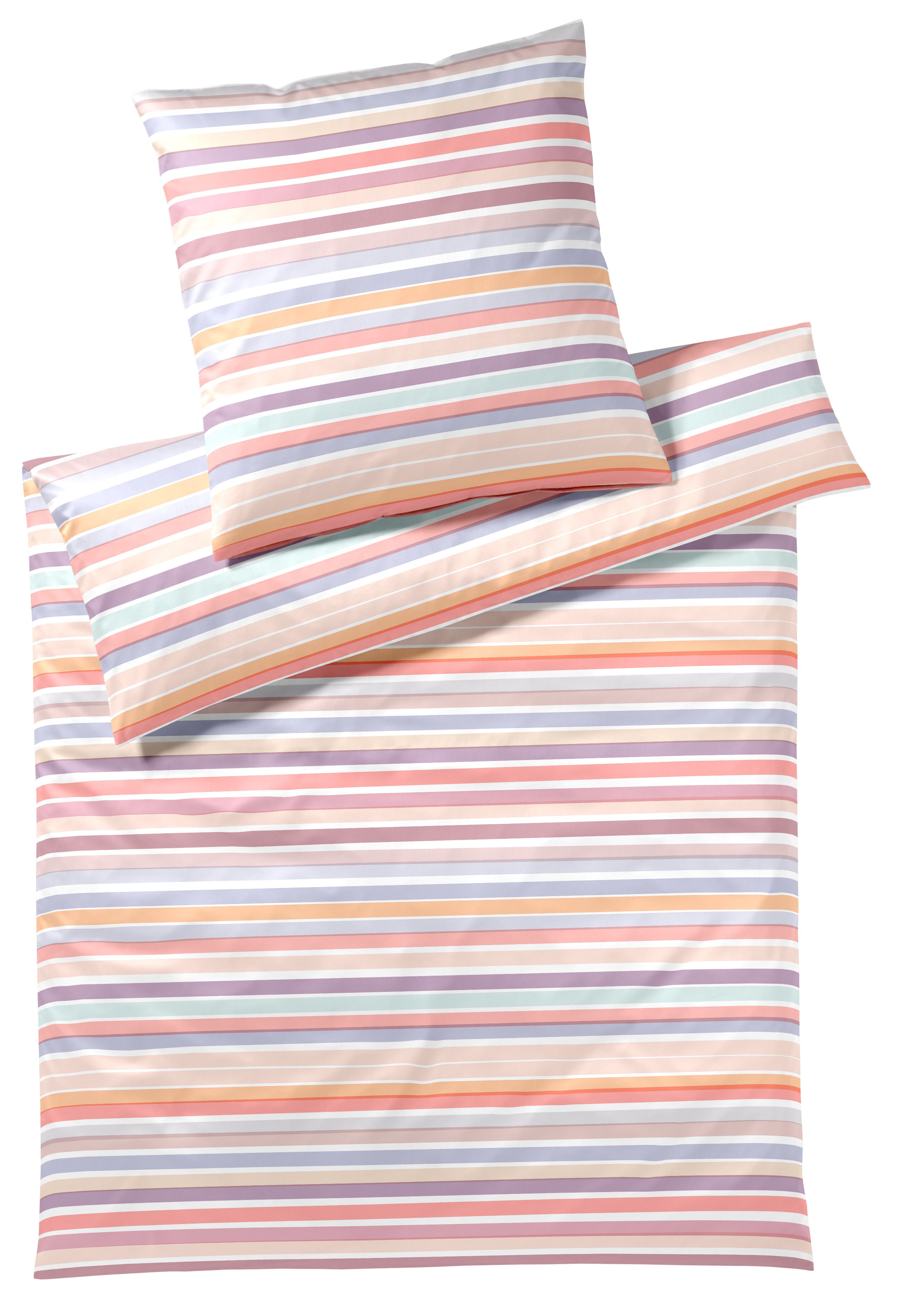 Elegante Bettwäsche Tapes, Mako-Batist, 2 teilig, angenehmes Hautgefühl