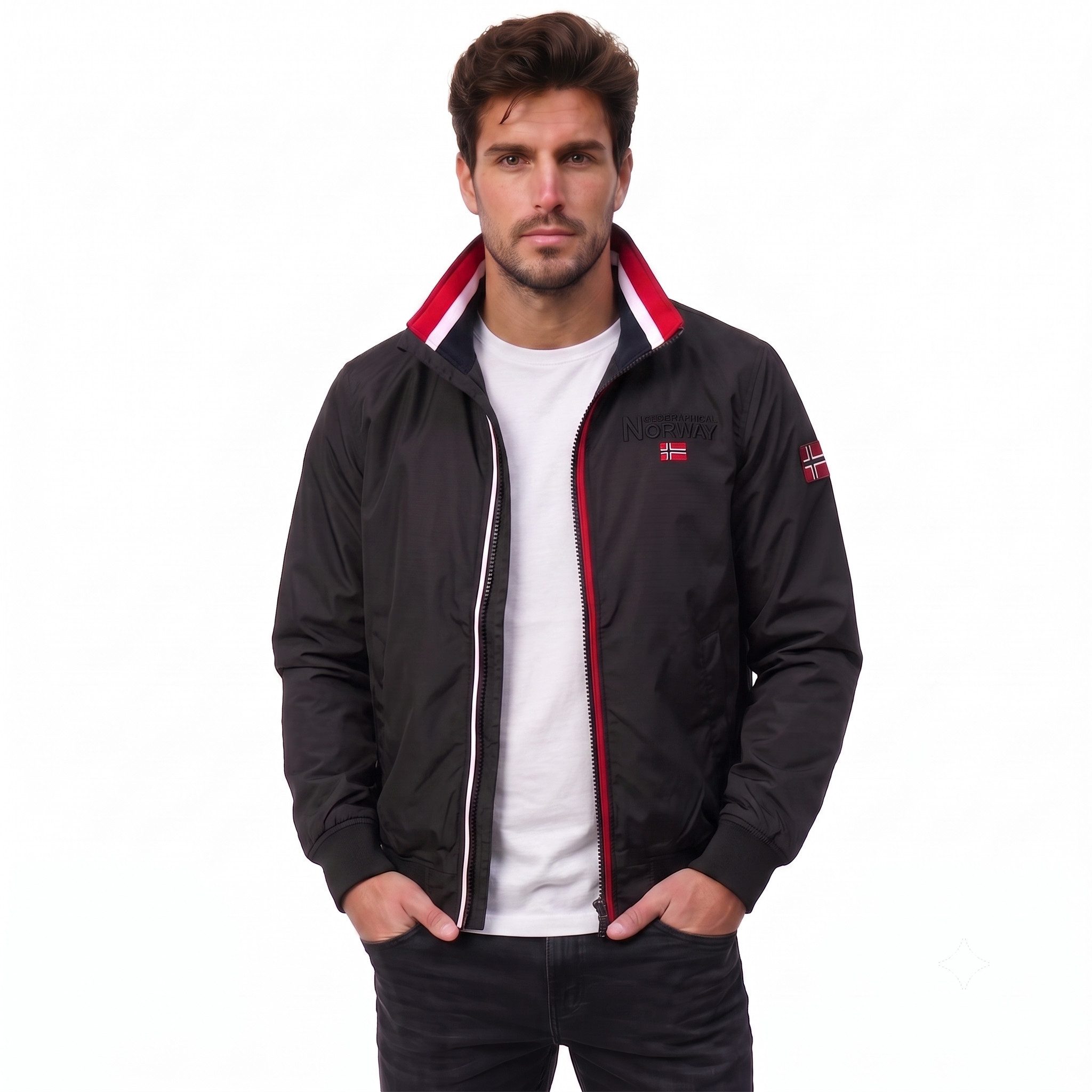 Geographical Norway Steppjacke Herren leichte Übergangsjacke, wasserabweisend Herbst & Frühling