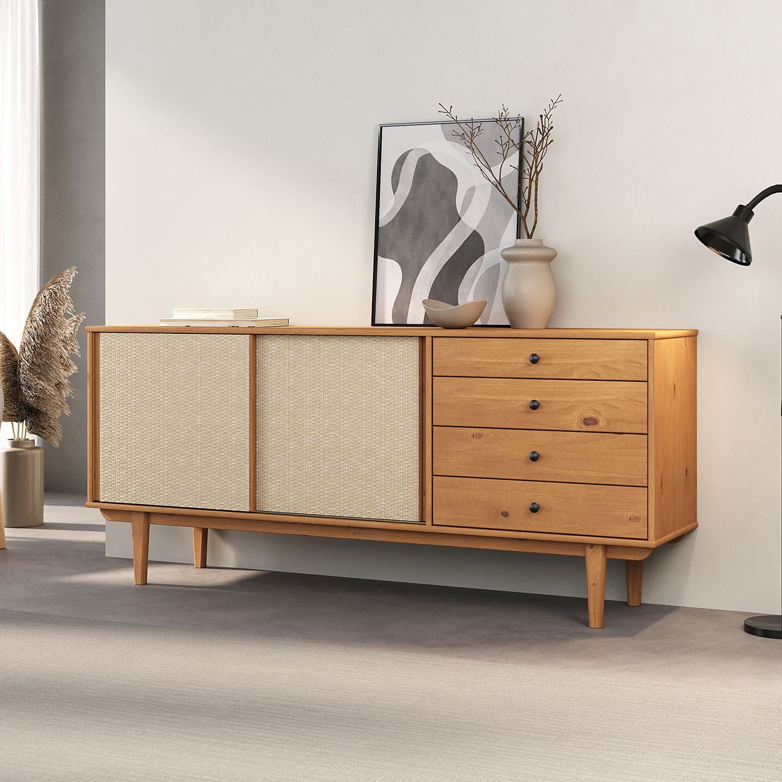 IDIMEX Sideboard SIMONA, Anrichte Kommode Rattan günstig online kaufen