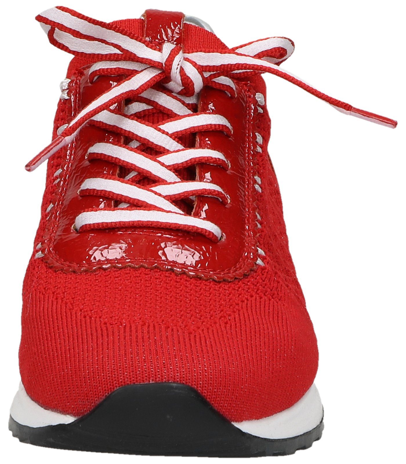 Sneaker Silber Remonte Sneaker Lederimitat/Textil Rot