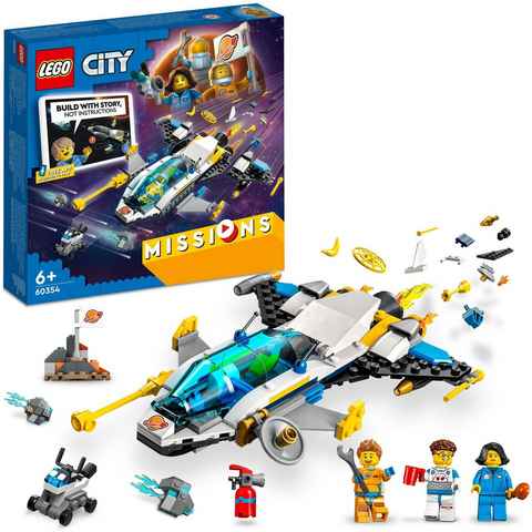 LEGO® Konstruktionsspielsteine Erkundungsmissionen im Weltraum (60354), LEGO® City, (298 St), Made in Europe